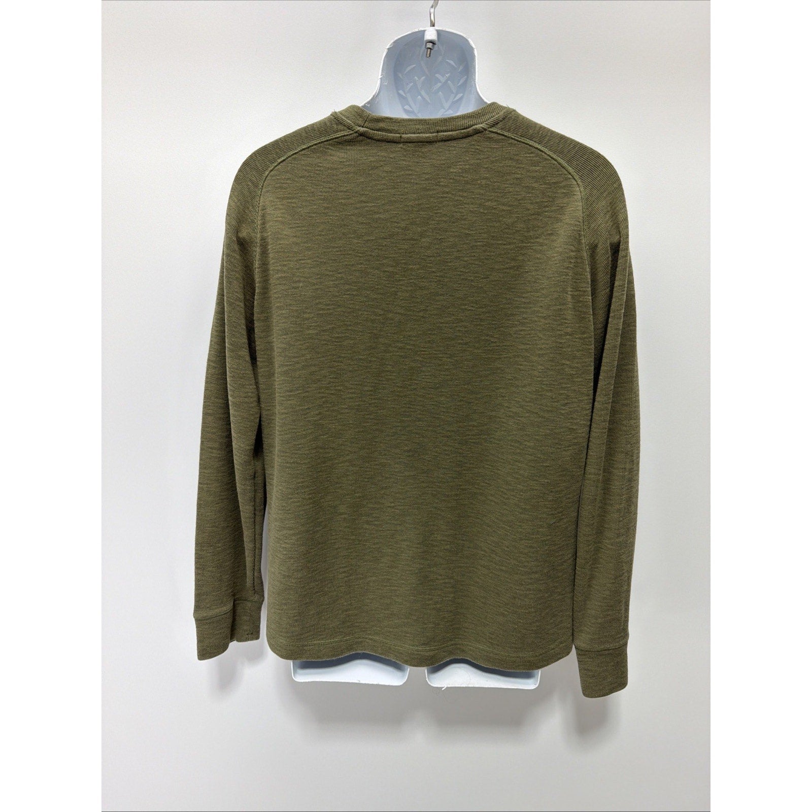 Banana Republic Double Crew Knit Shirt Size L Crewneck Long Sleeve Classic