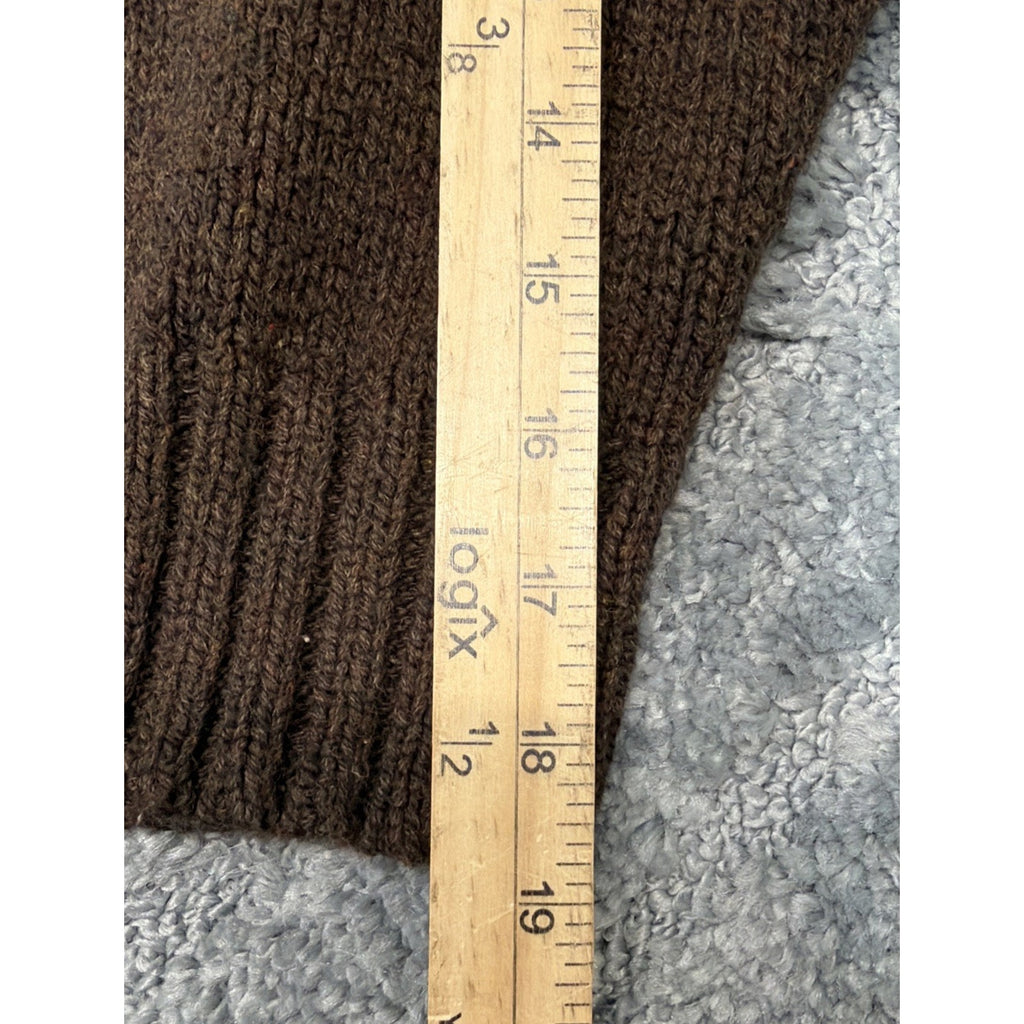 Vintage Y2K American Eagle Sweater Women L Brown Cardigan Cropped