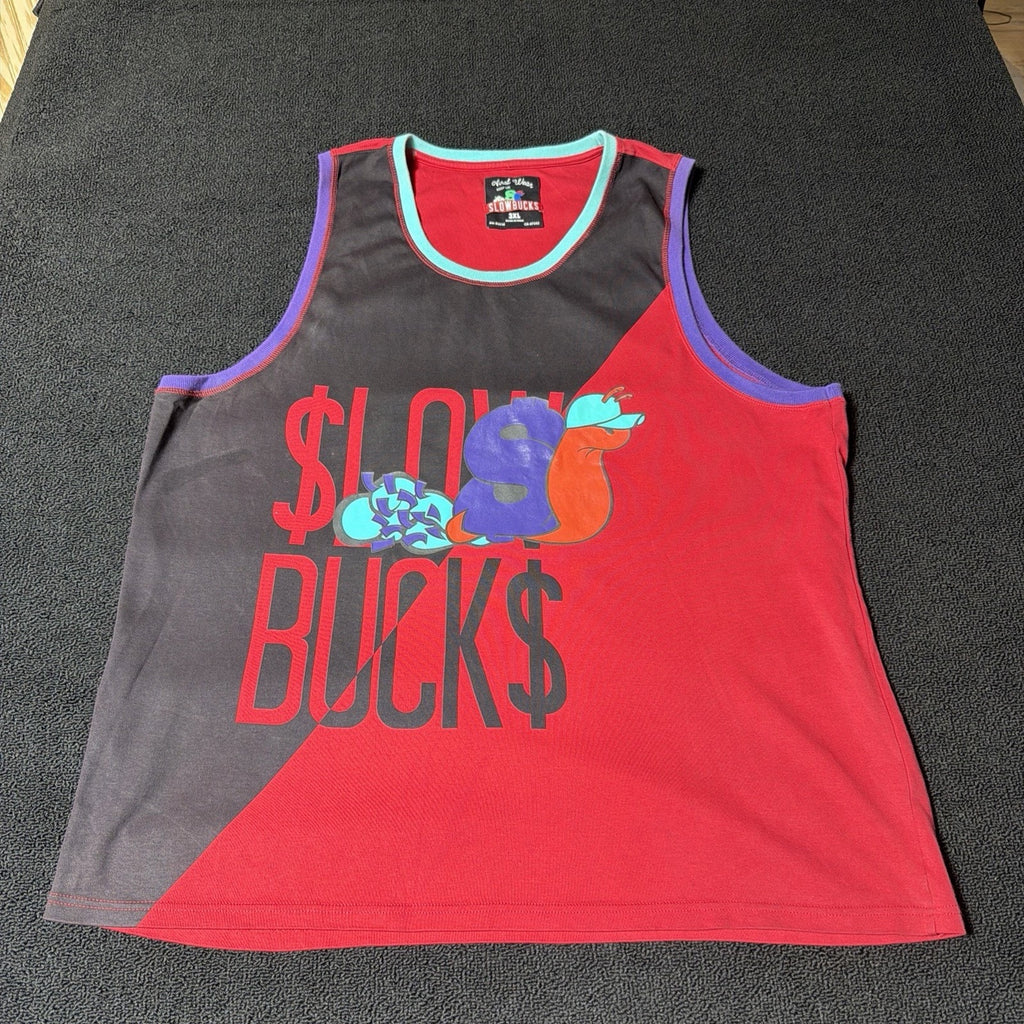 Slowbucks Viral Wear Mens 3XL Tank Top Racing Snail Red Rare