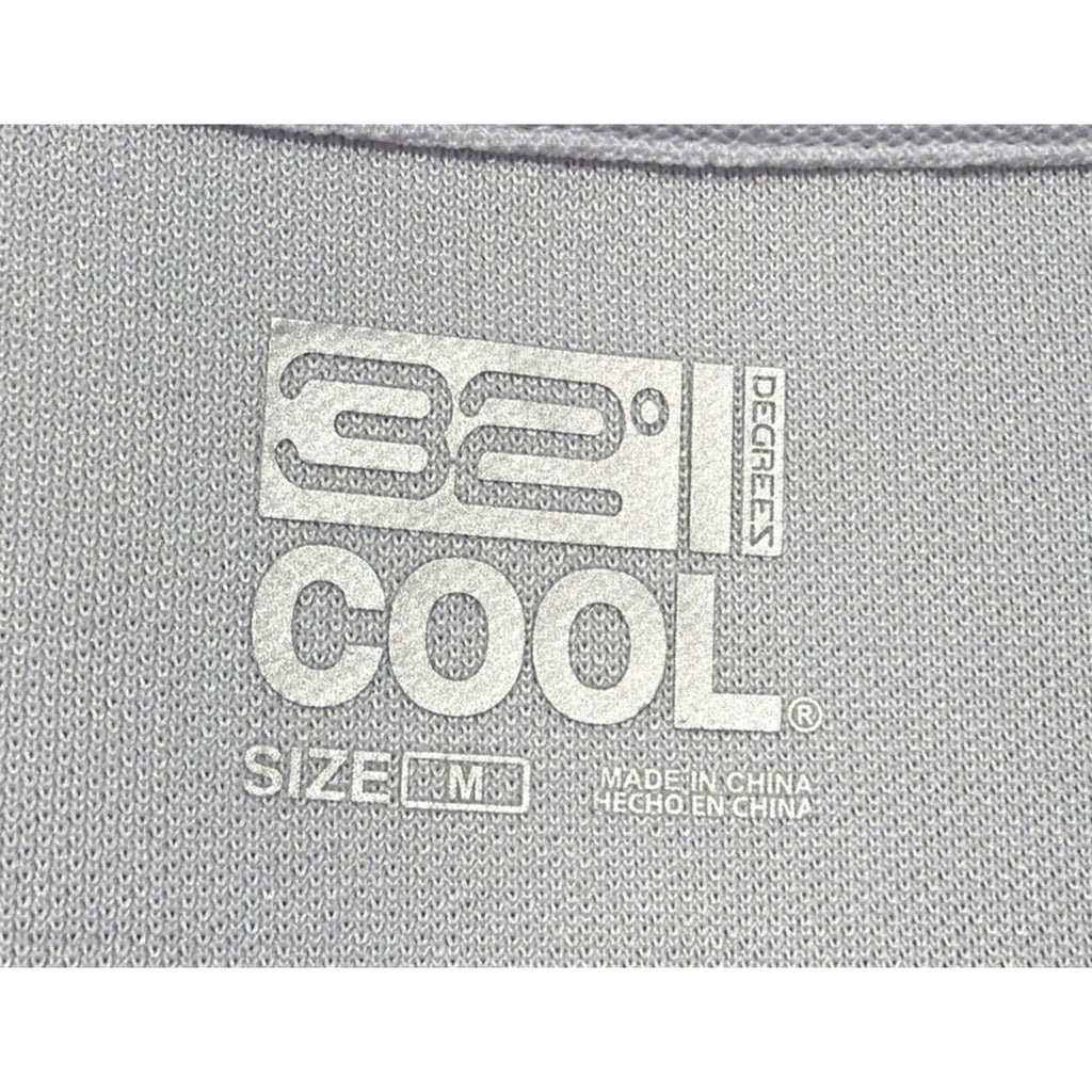 32 Degrees Cool Micropique Polo Shirt Mens Size M Medium White Short Sleeve NWT