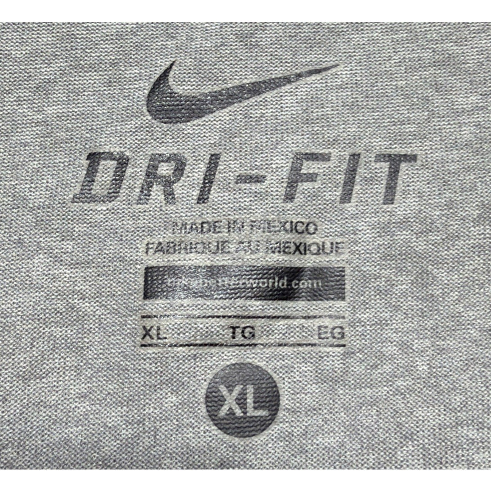 Nike Men's XL Dri-Fit Team Legend L/S Long Sleeve Shirt Heather Gray 377780-063