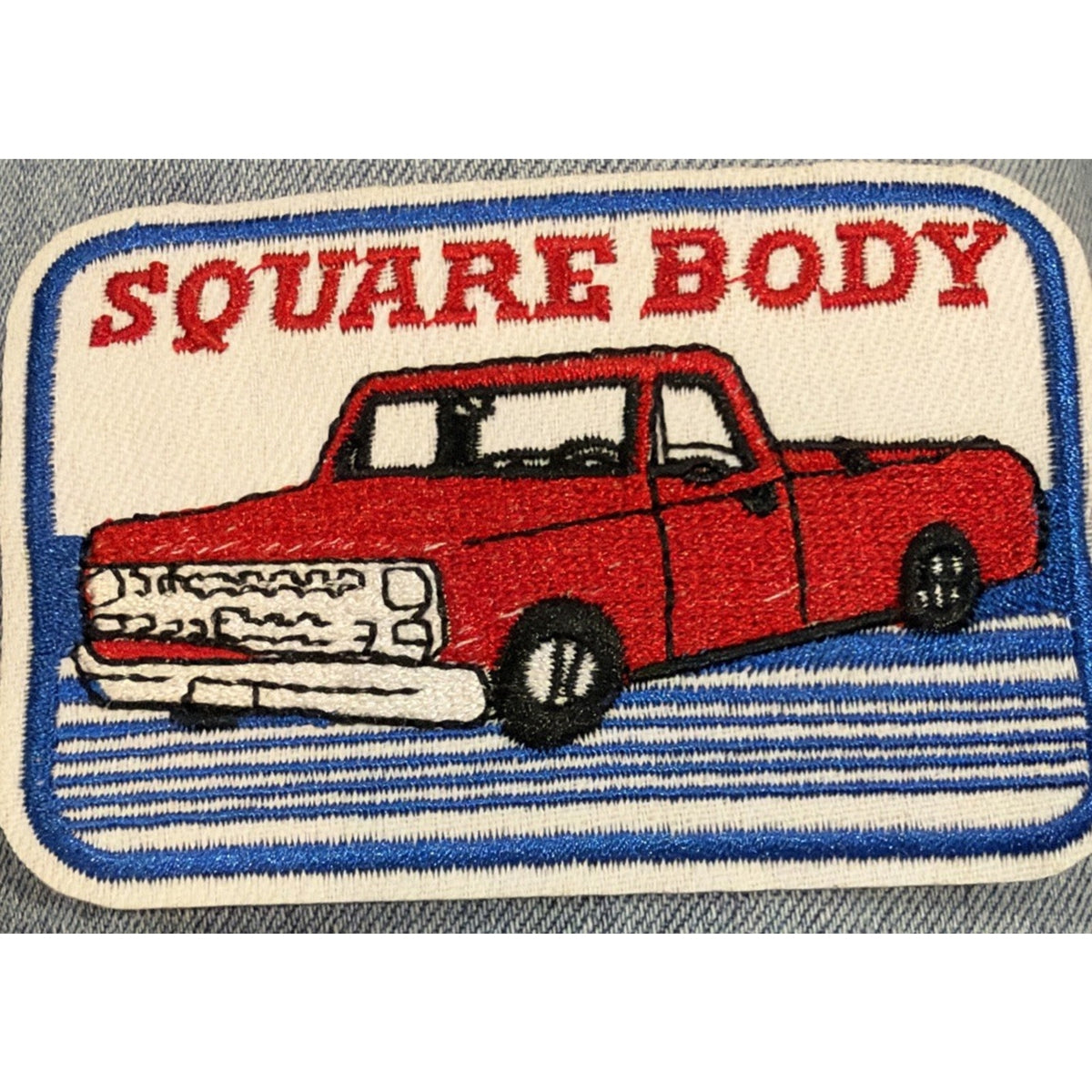 Square Body Iron On Patch Or Sew On Embroidered Chevy GMC