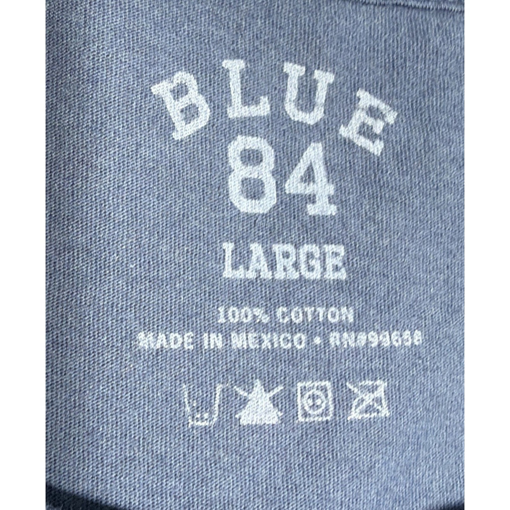 OLE MISS REBELS WOMENS LADIES BLUE SCOOP NECK T-SHIRT SIZE LARGE BLUE 84