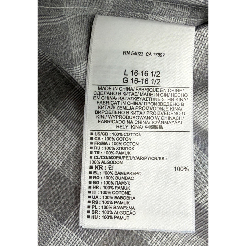 Banana Republic non-iron tailored slim fit gray button up L Preppy Career Church