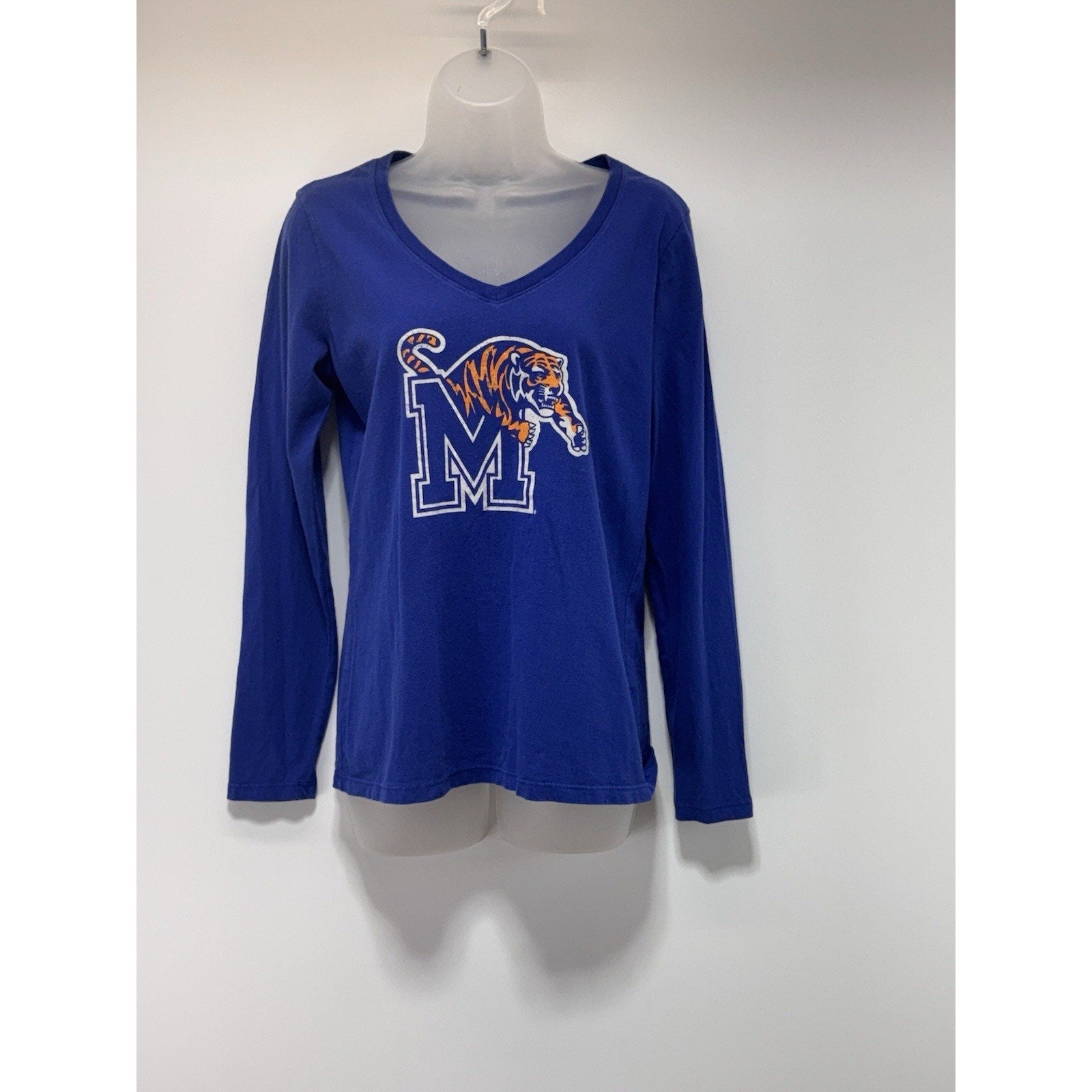 Memphis Tigers Ling Sleeve NCAA UTS Women's Graphic T-Shirt Size Medium