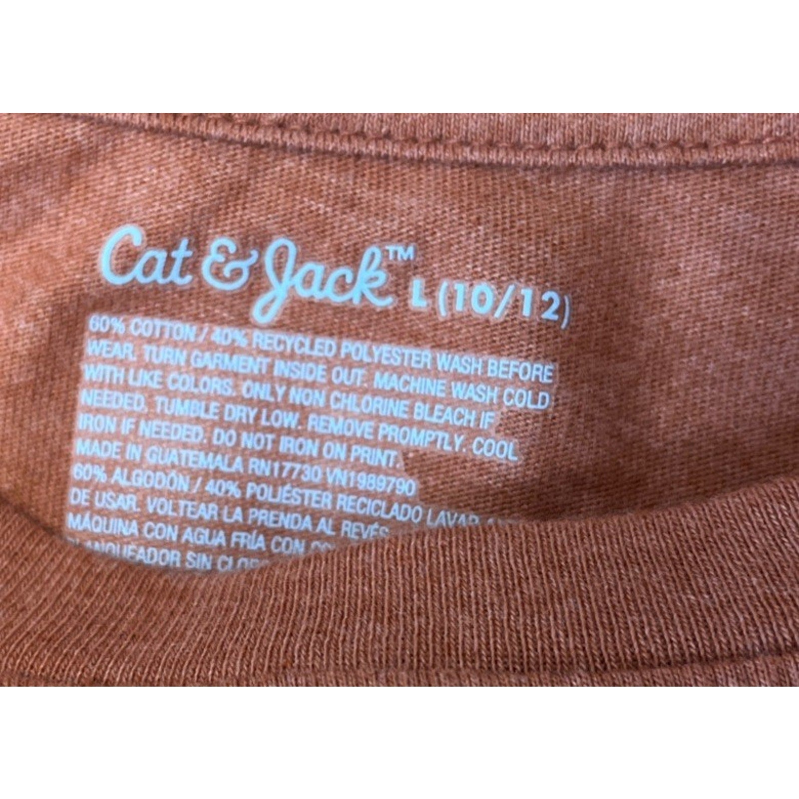 CAT & JACK Boys LONG SLEEVE Skateboard Graphic TEE 10-12