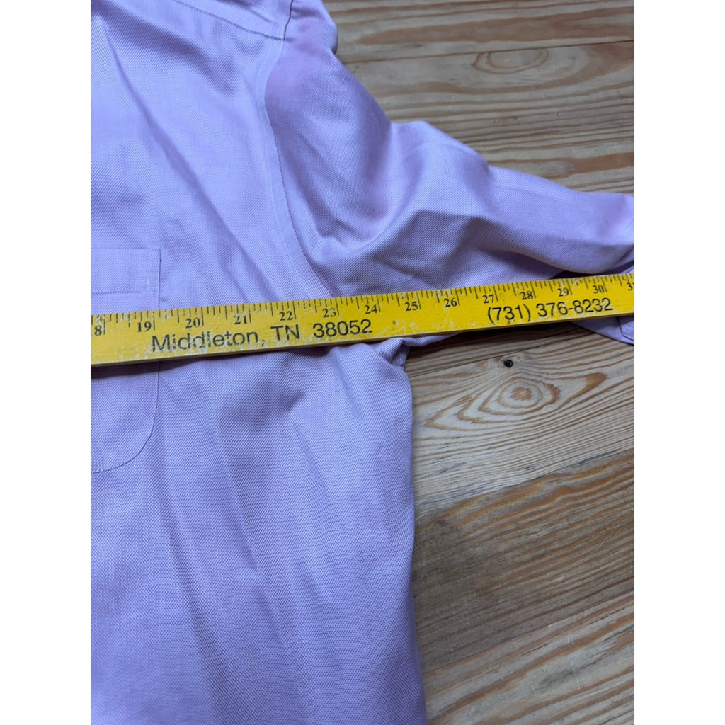 Joseph Abboud Button Up Shirt Mens 17.5 Lavender Egyptian Cotton Non-Iron