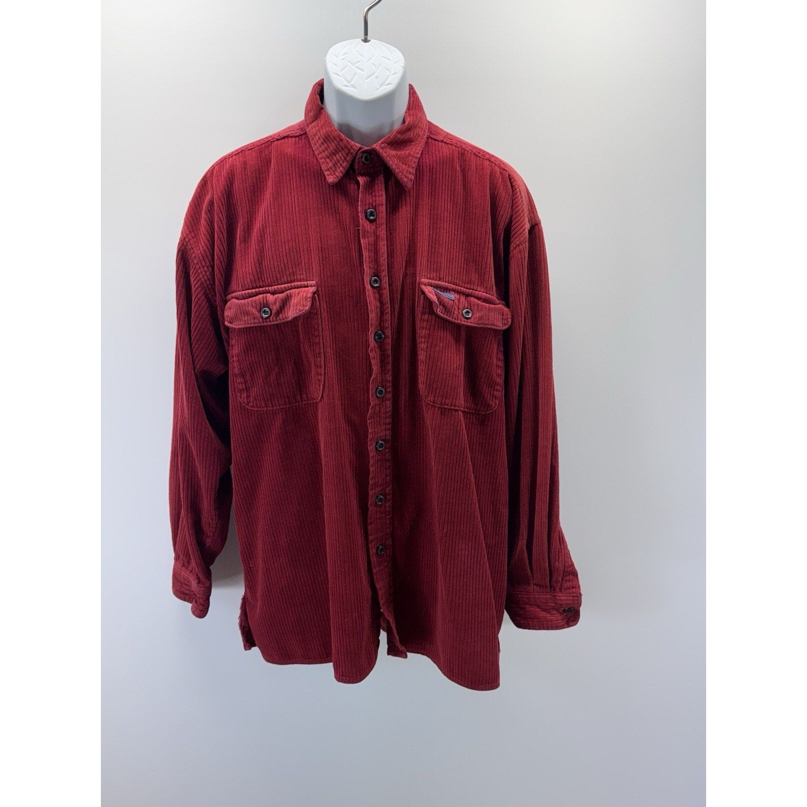 Point Zero Technology Men’s Large Red Corduroy Shirt Jacket