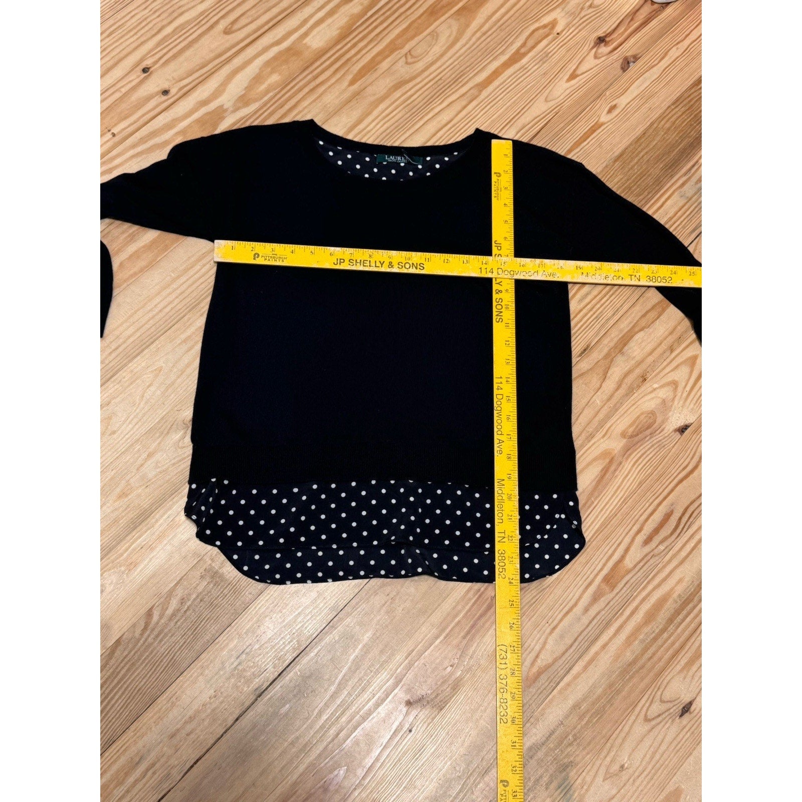 Ralph Lauren Sweater Size L Layered Pullover Jumper Preppy Round Neck