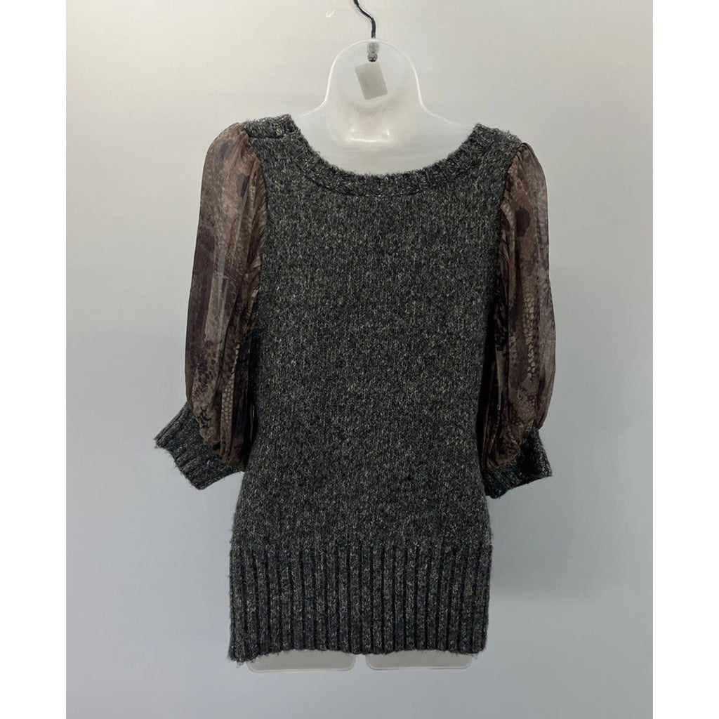 BKE Boutique Marled 3/4 Sleeve Boho Sweater Size S