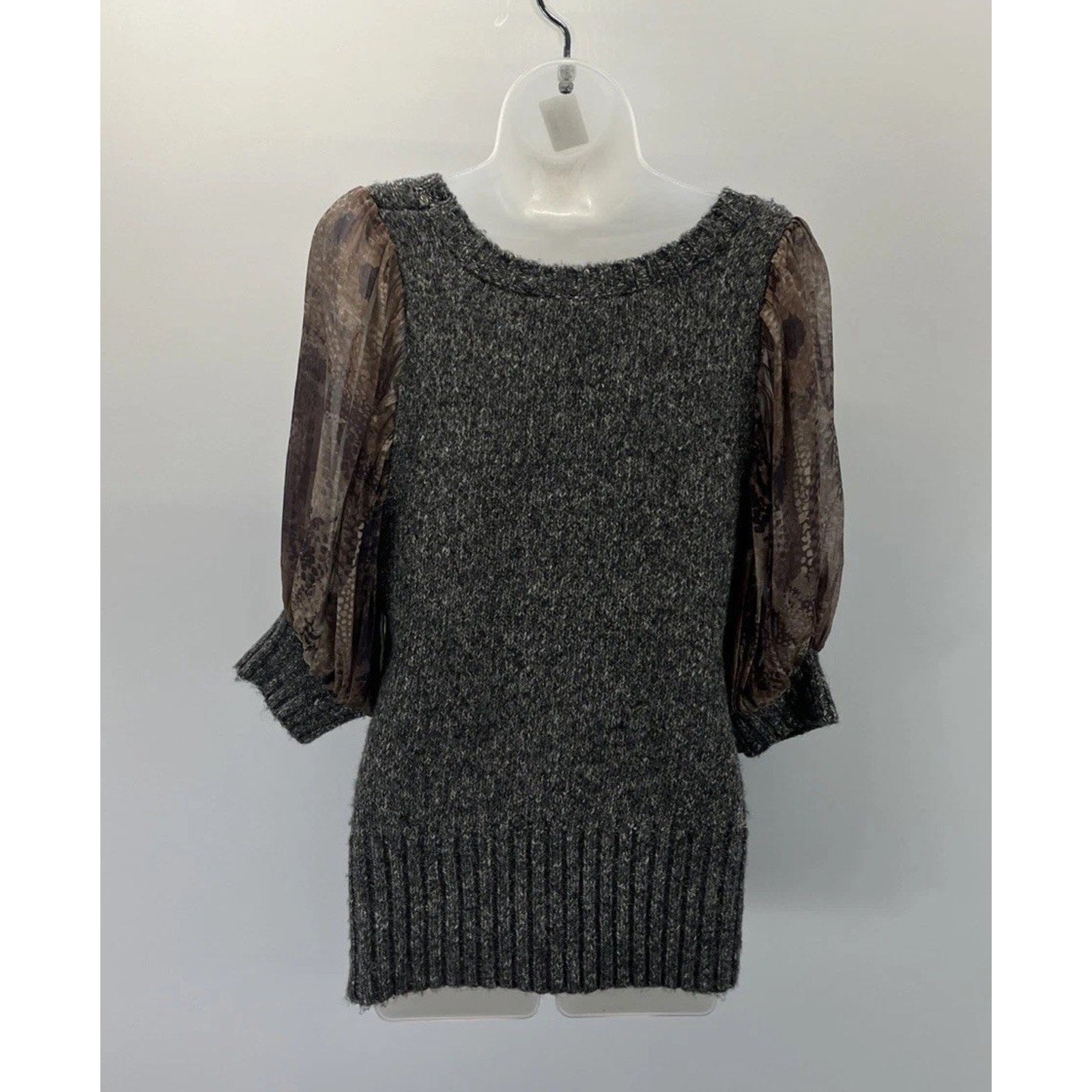 BKE Boutique Marled 3/4 Sleeve Boho Sweater Size S