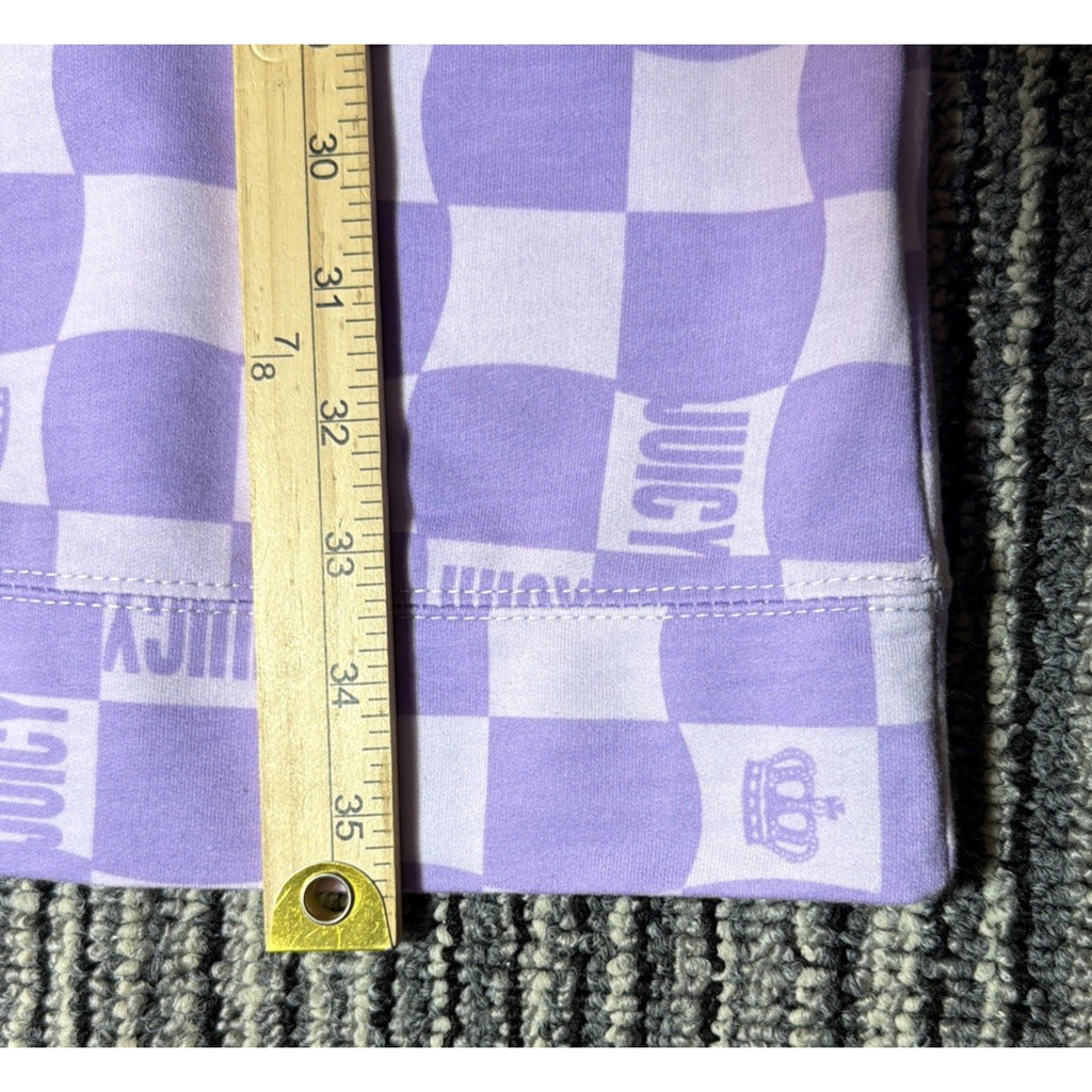 NWT Juicy Couture Lilac Sky Check T-Shirt Dress Size Large SR$60