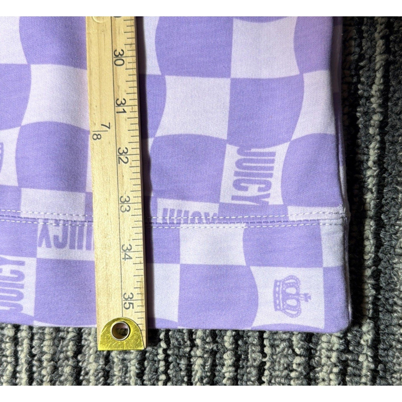 NWT Juicy Couture Lilac Sky Check T-Shirt Dress Size Large SR$60