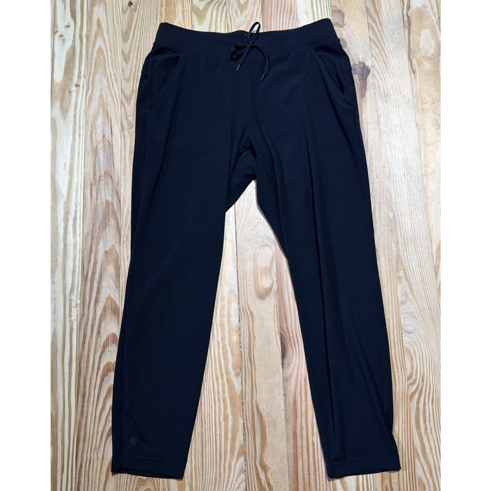 Athleta Women's Joggers Size M Pants Black Pull On Drawstring Stretch