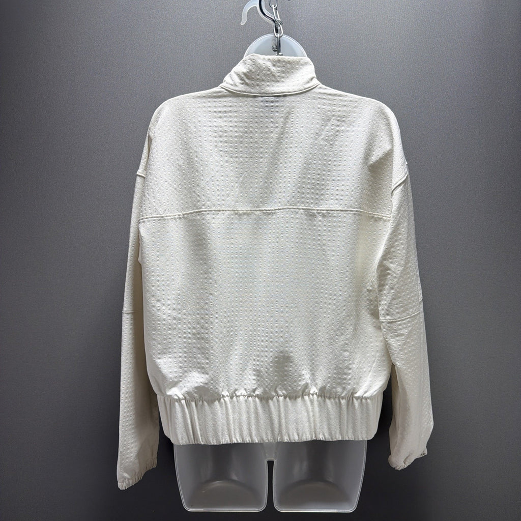 The North Face Women's Tekware Grid 1/4 Zip Jacket White Dune Size Small Stretch