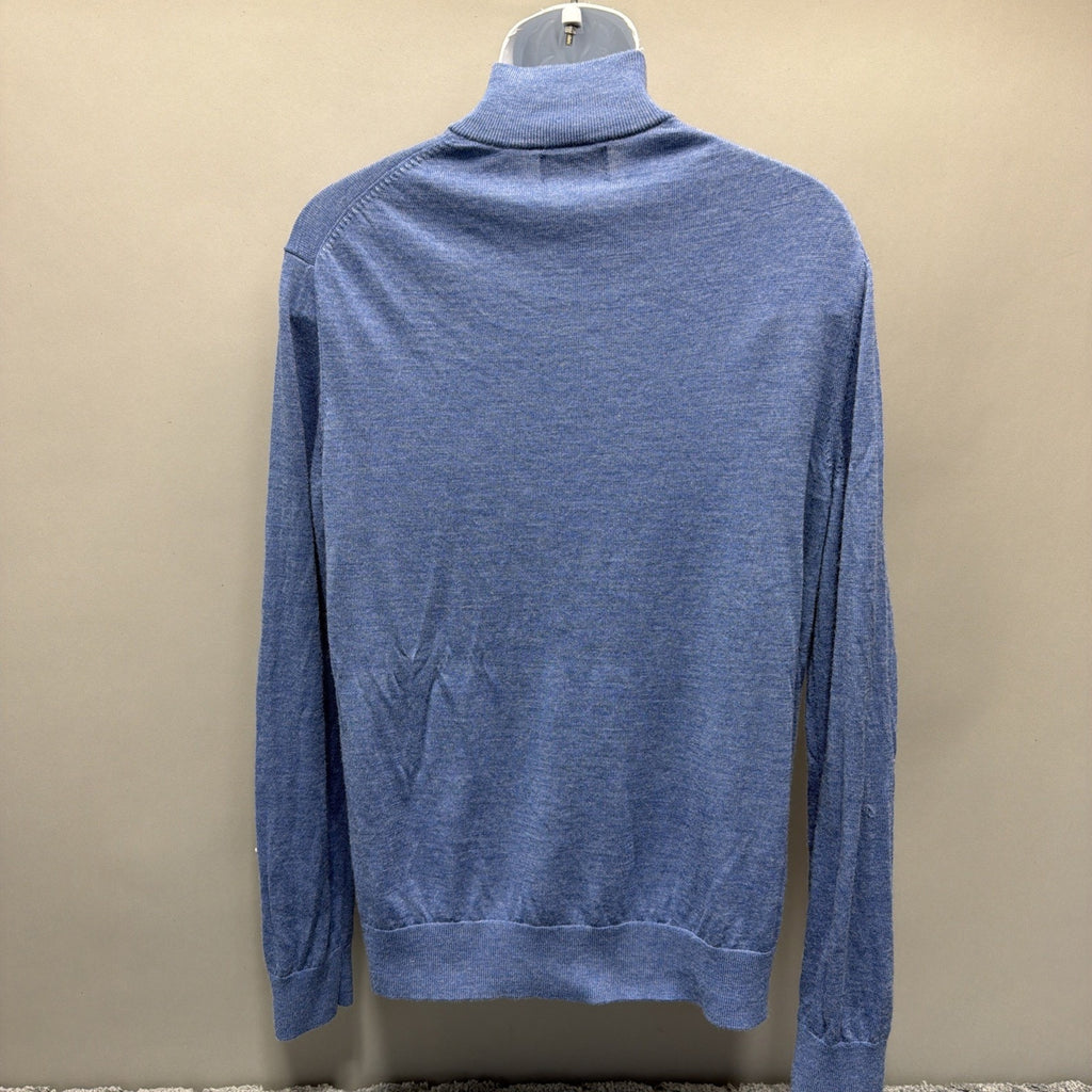 Banana Republic XL blue men’s merino wool sweater extra fine-flaw