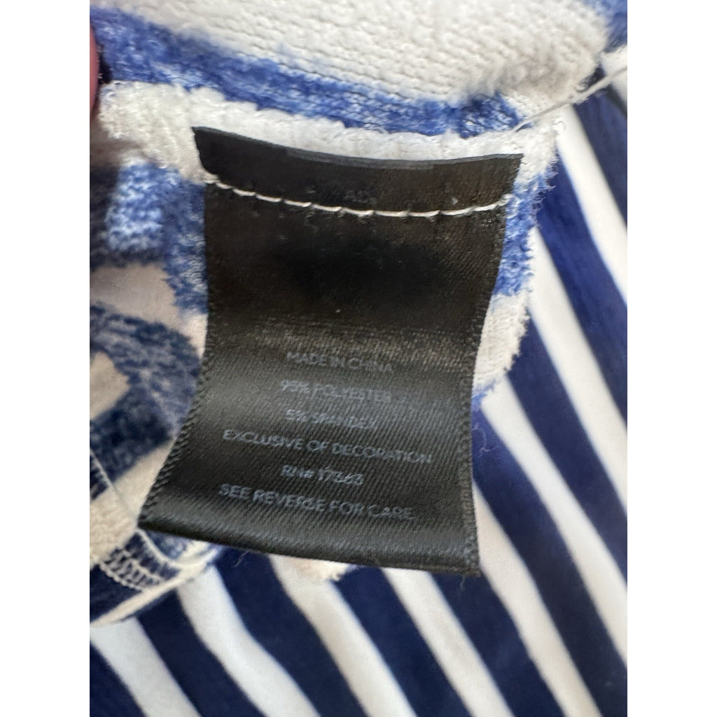 Simply Vera Wang Pajamas Size L Super Soft Plush Blue White Stripe