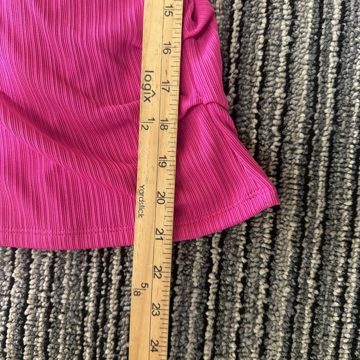 NWT ~ Nine West ~ Wrap Shirt w/Ruched Detail on side Fuchsia Size M Stretch