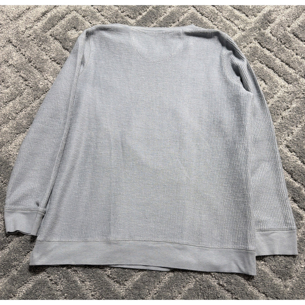 Simply Southern Sweater Womens Size M Gray Long Sleeve Thermal Mama Vibes