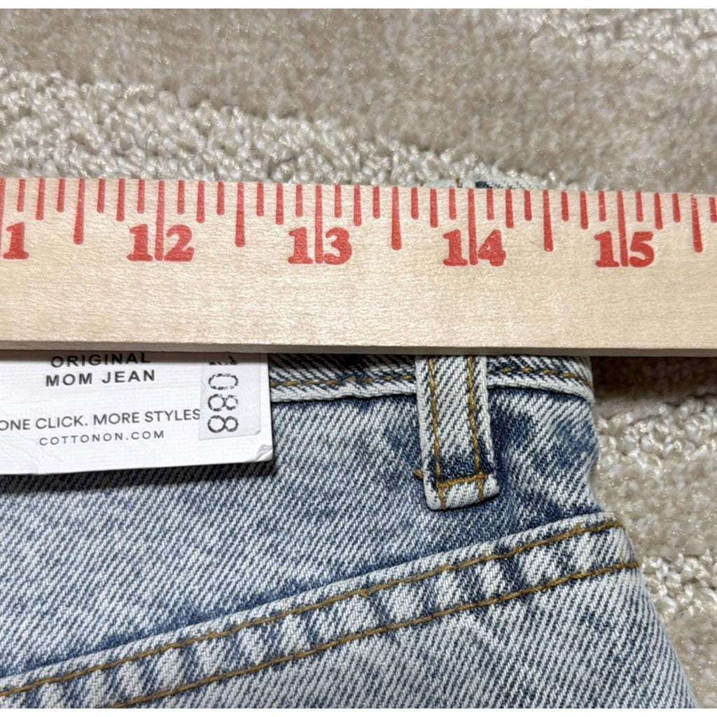 Cotton On Original Mom Jeans Womens Size 4 29x31 Cotton Denim High Waisted NWT