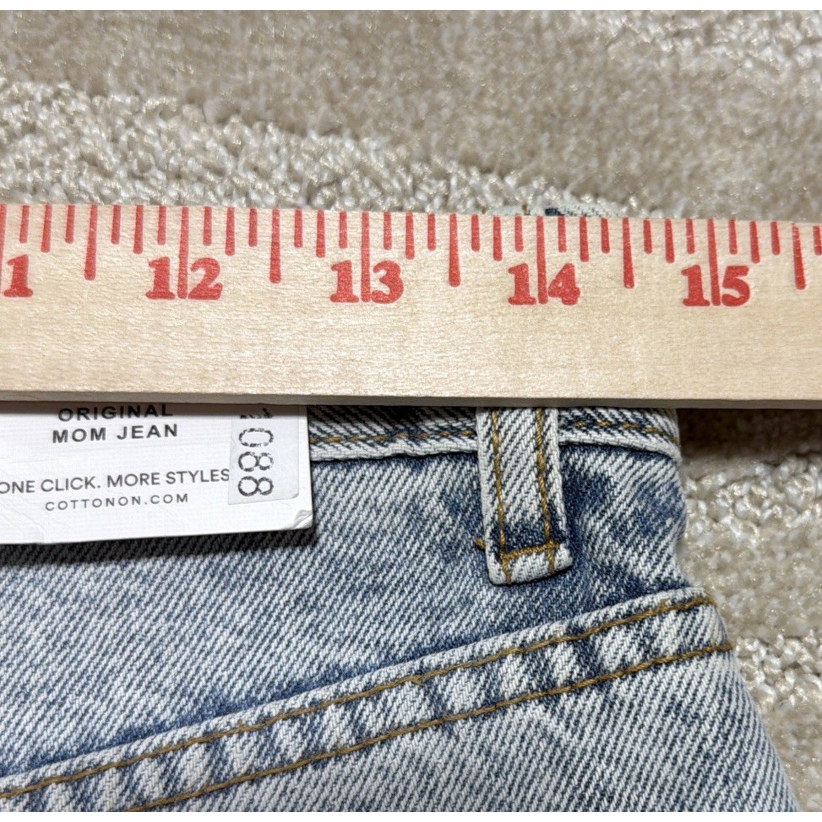 Cotton On Original Mom Jeans Womens Size 4 29x31 Cotton Denim High Waisted NWT