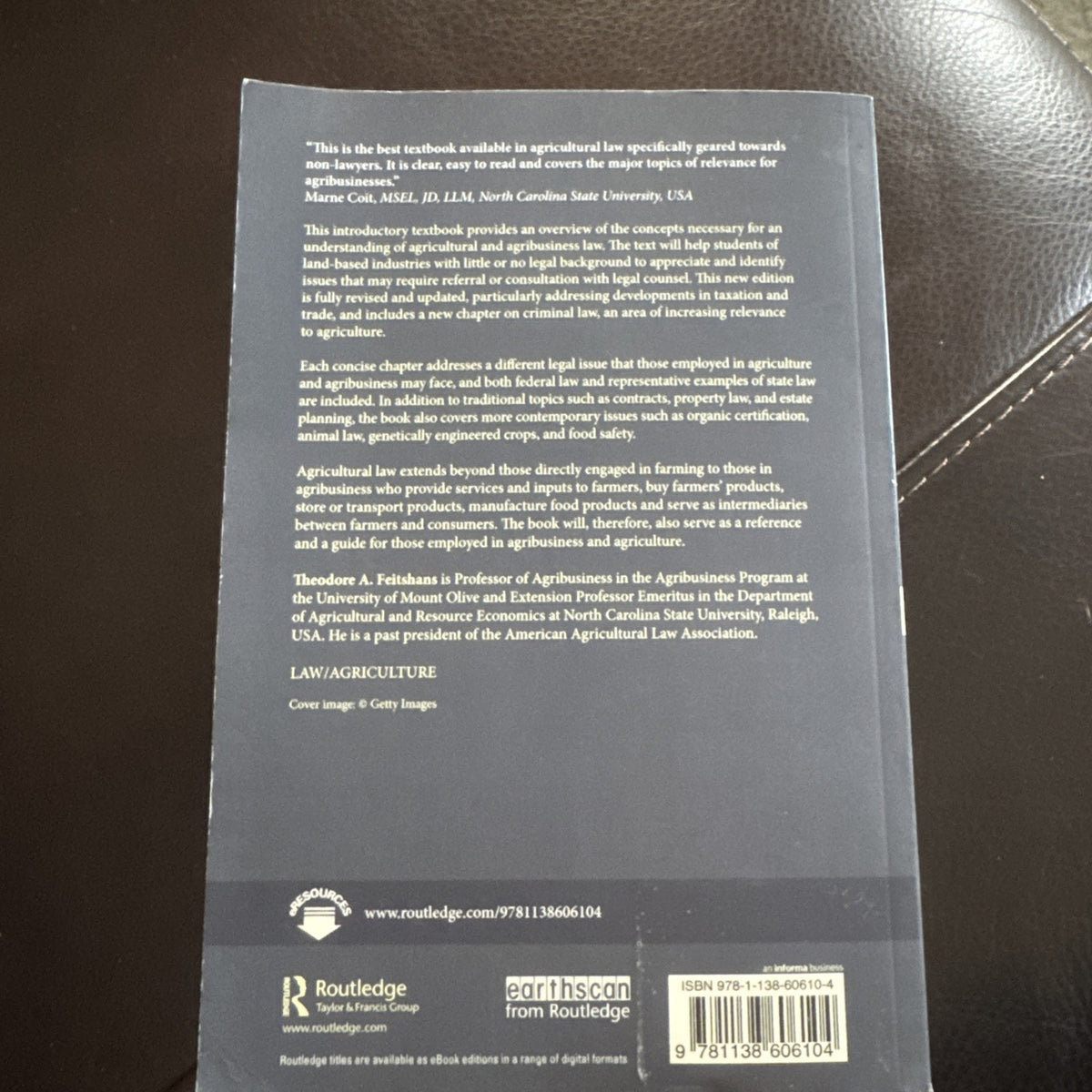 Agricultural and Agribusiness Law: An Introduction for Non-Lawyers