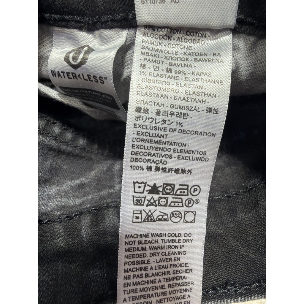 Men’s Levi’s 505 Straight Fit Black Denim Jeans 32x32