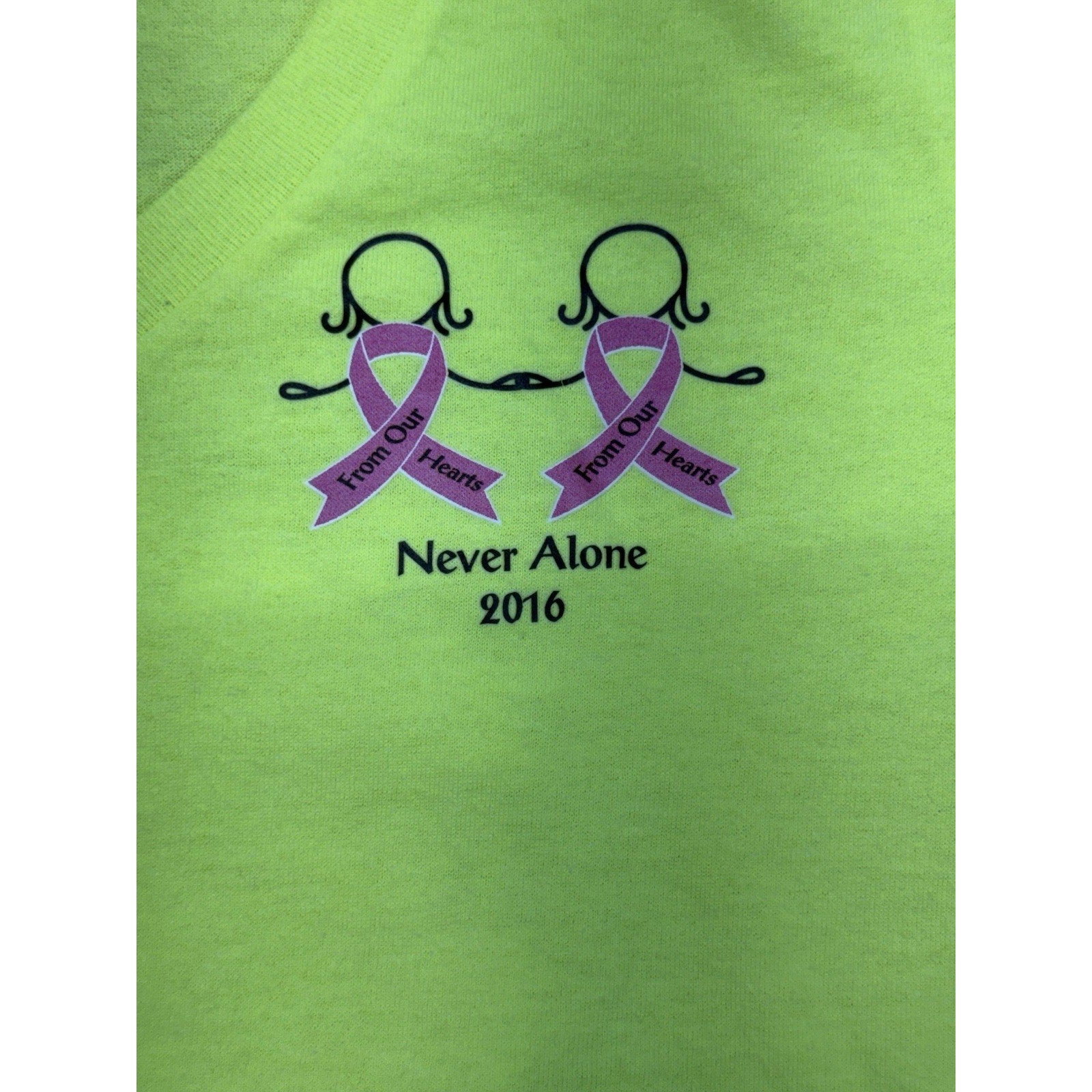 Port & Company Neon Pine Island Florida Breast Fest 2017 5K Women’s Small