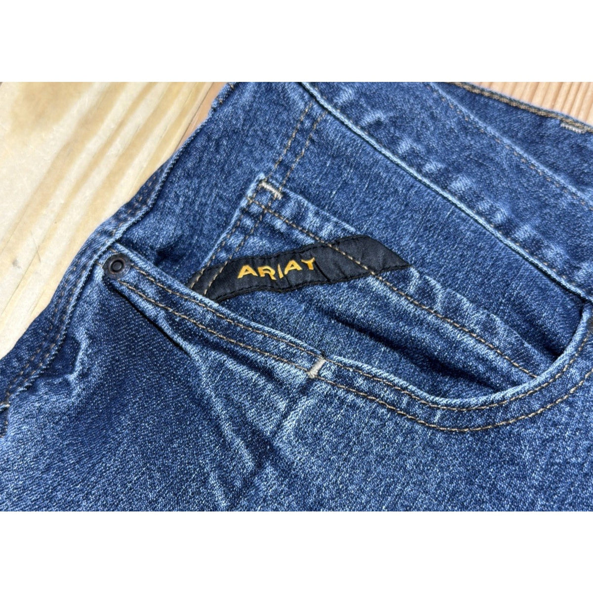 Ariat Rebar M4 Jeans Men’s 38x32 Blue Relaxed Boot Denim Western Workwear