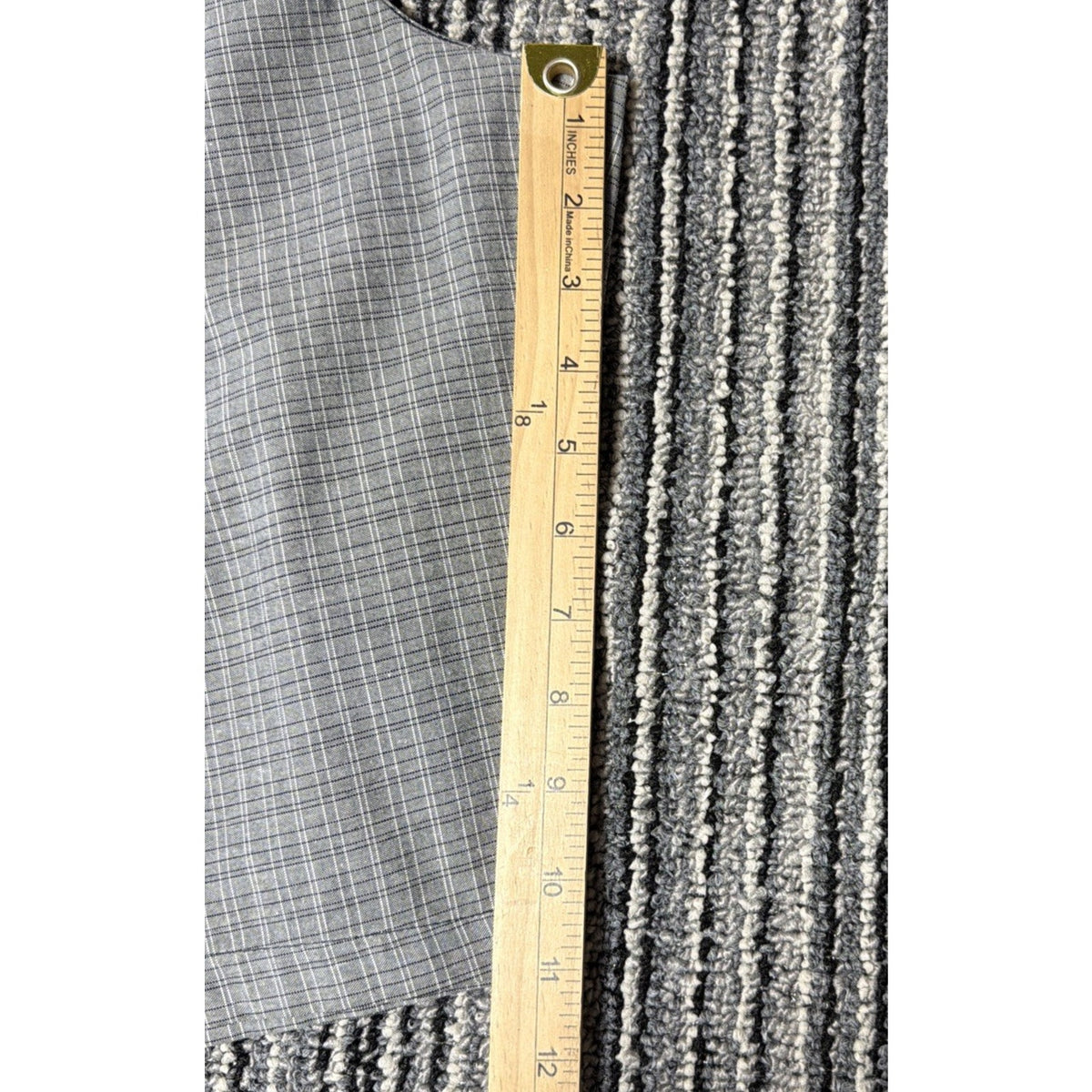 O’Neill Shorts Mens 36 Gray Bermuda Plaid Flat Front Woven Viscose Blend