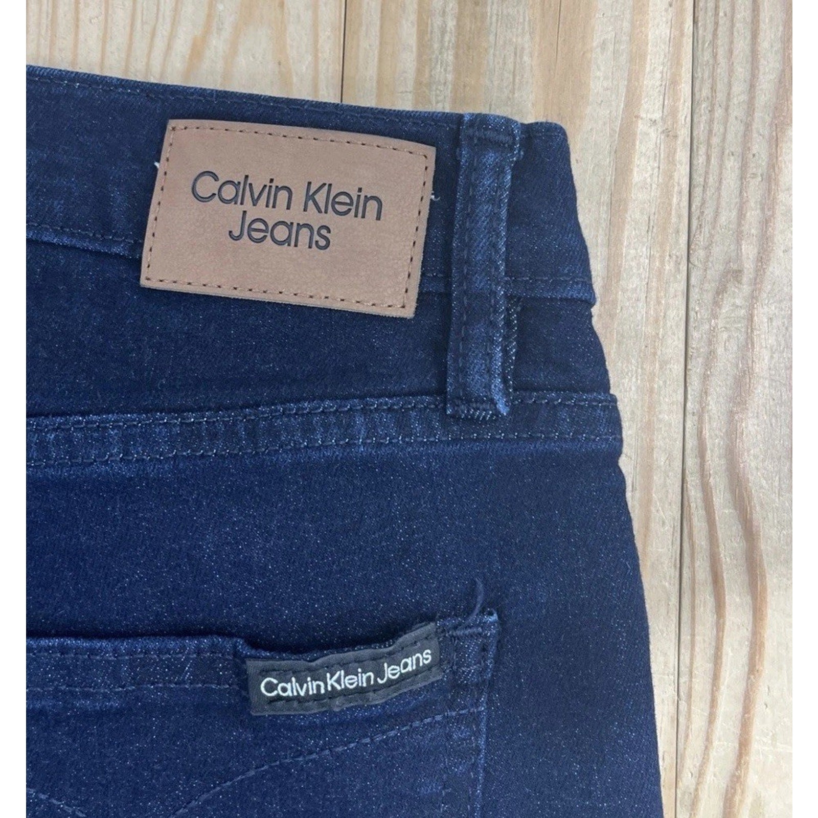 Calvin Klein High Rise Skinny Jeans Womens 6 Dark Blue Denim Zip Fly 5-Pocket