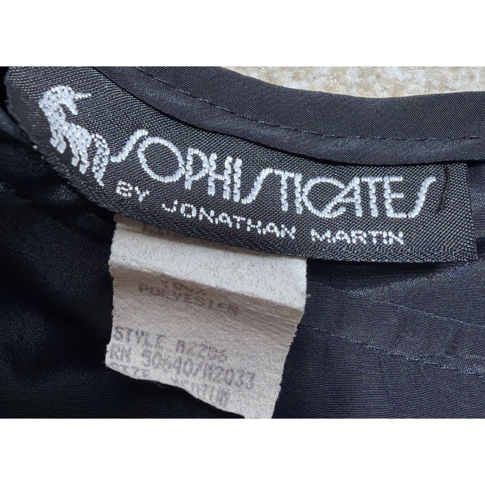 Sophisticates By Jonathan Martin Vintage Satin Blouse M Shoulder Pads Made USA