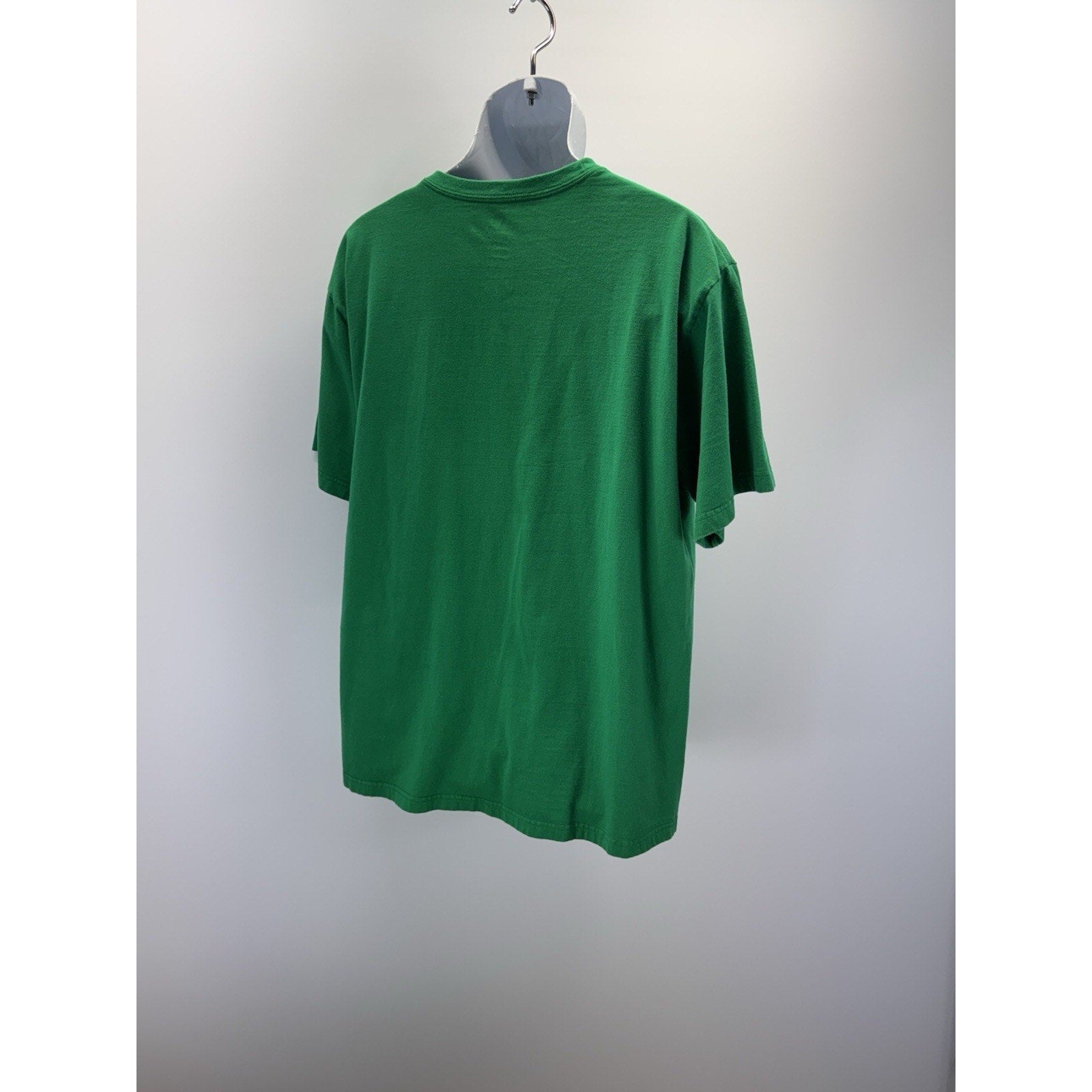 Adidas Kelly Green Orange Adidas Logo 3 Stripes Crew Neck Shirt Sleeve XL