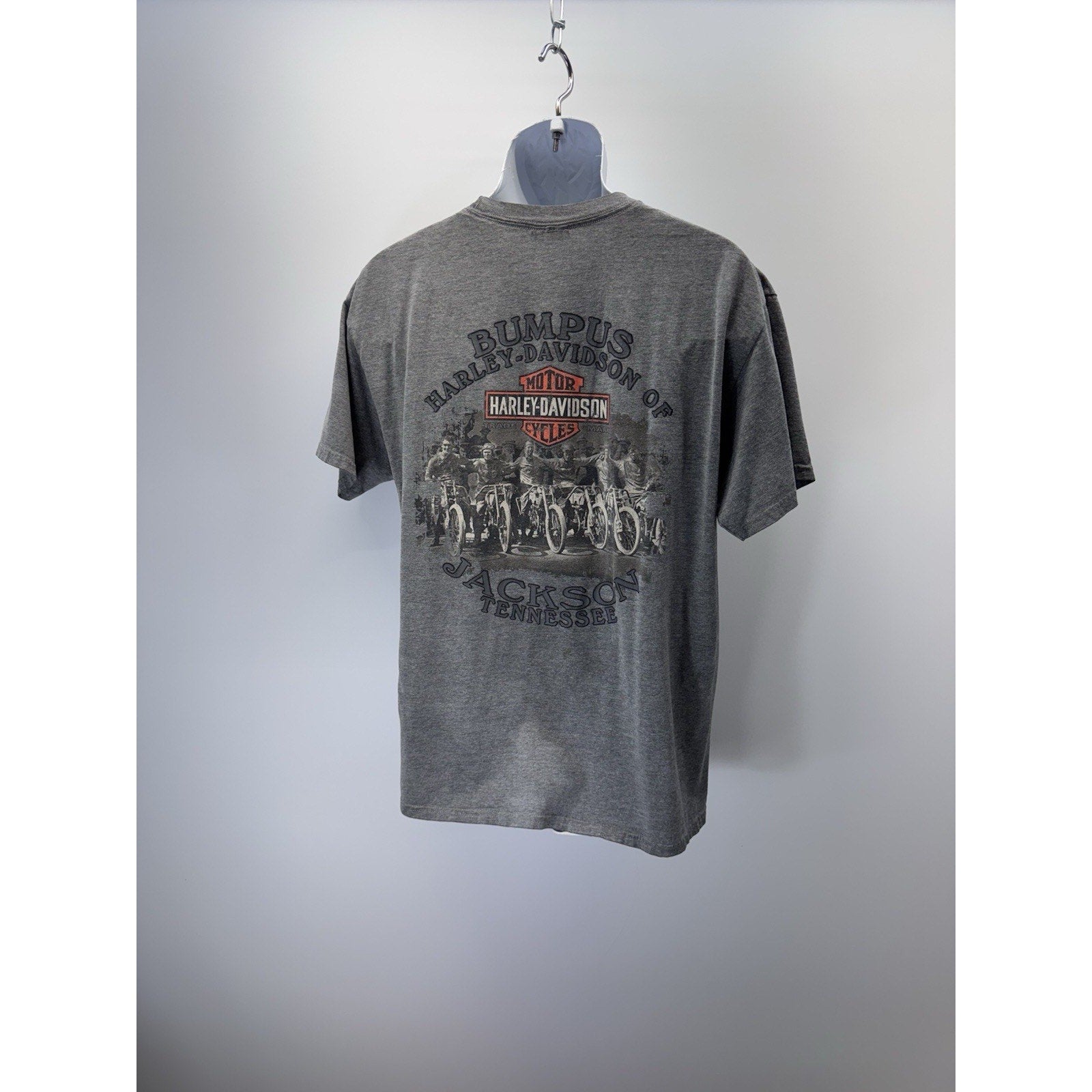 Bumpus Harley Davidson Jackson, TN Vtg T-Shirt Men’s Size Large Gray