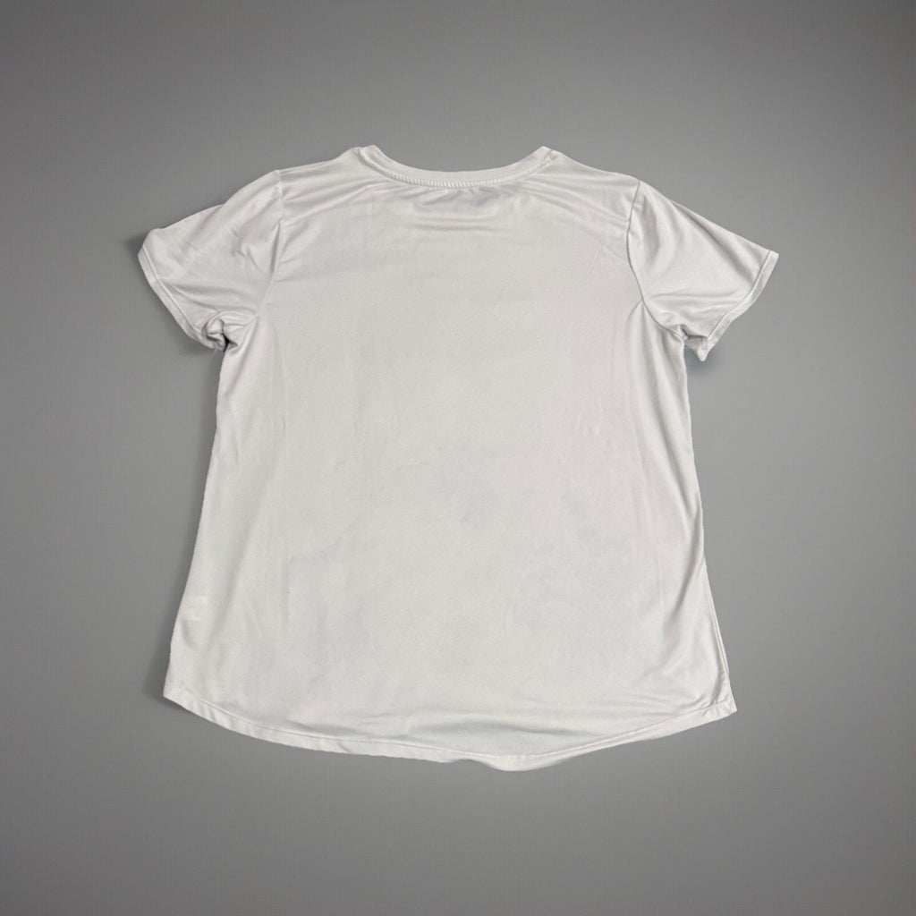 Jockey 32 cool degree women's size Large shirt activewear white boat neck white