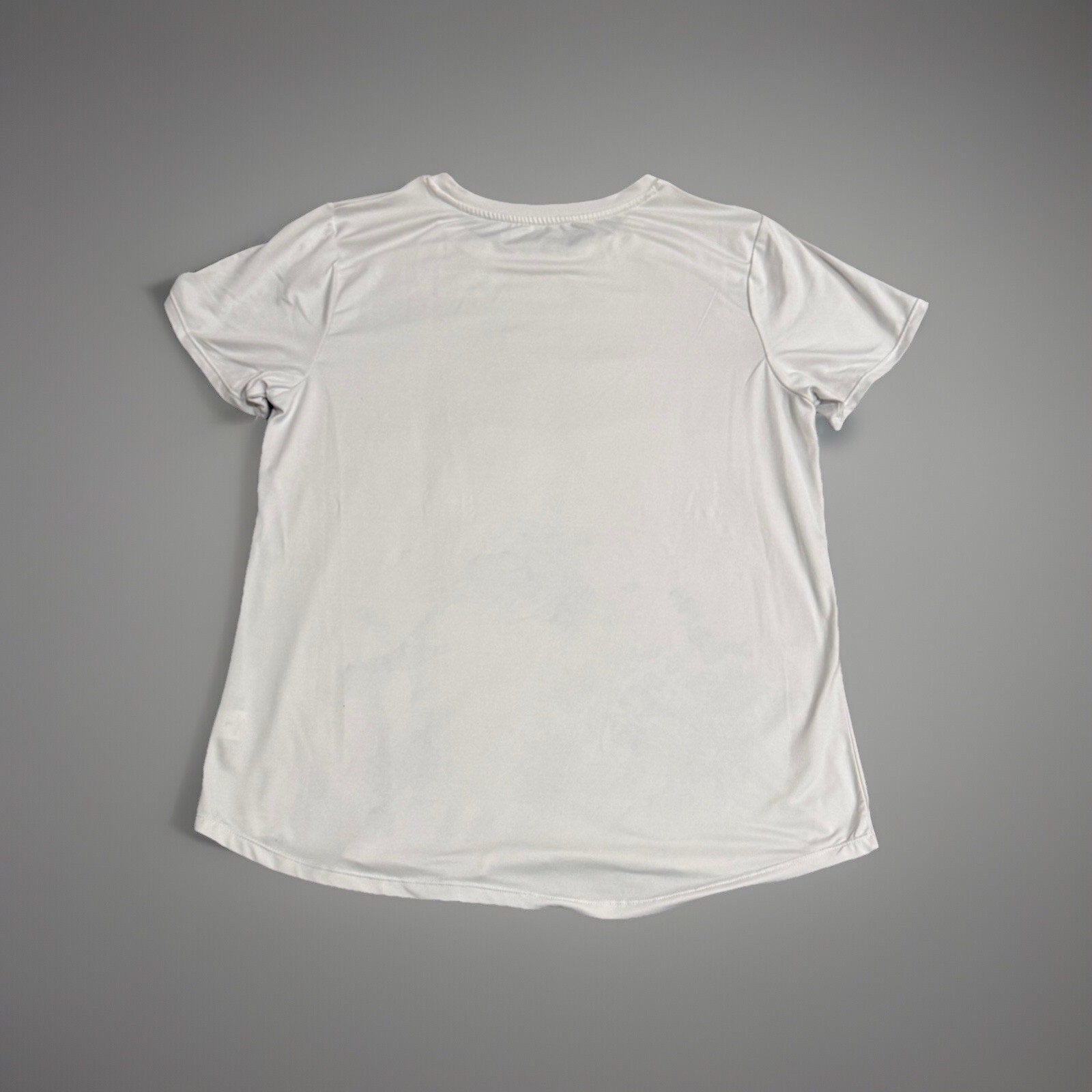 Jockey 32 cool degree women's size Large shirt activewear white boat neck white