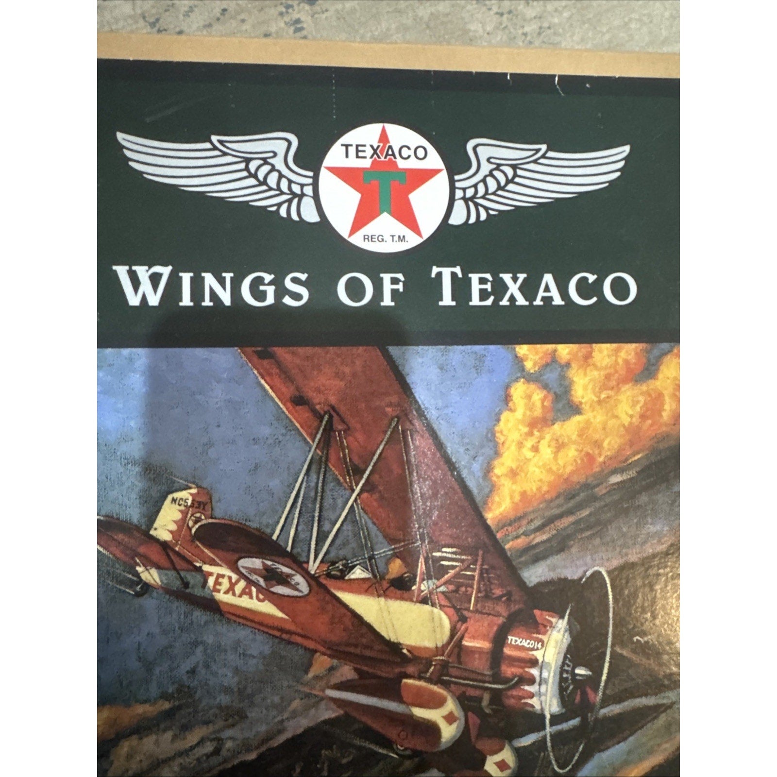 ERTL Wings of Texaco 1931 Stearman Biplane Coin Bank #3 NIB F121 Die Cast