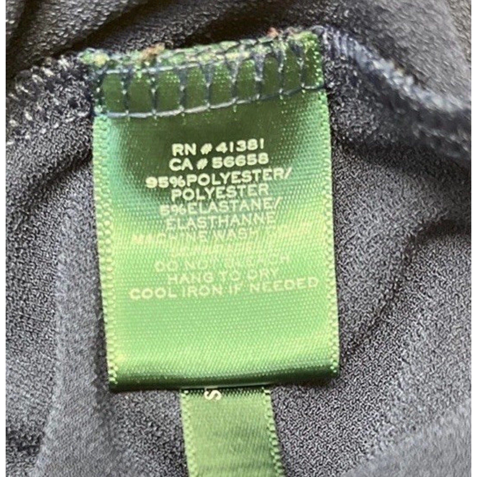 Lauren Ralph Lauren Long Sleeve Navy Stretch Tunic Top Size 1X