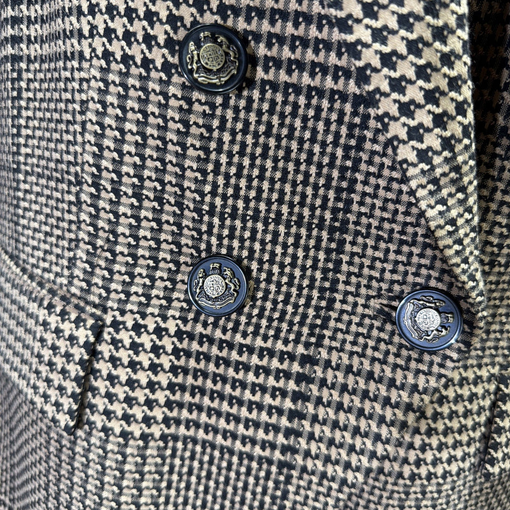 NWT Antonio Melani Women's Houndstooth Double Breasted Blazer Size 6 MSRP$195