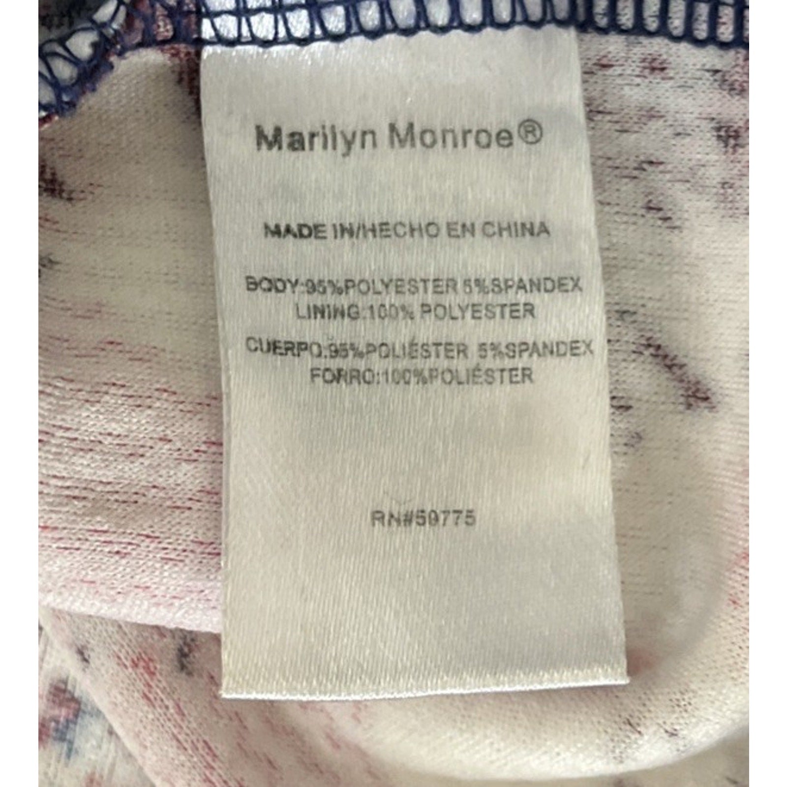 Marilyn Monroe Brand Dress~Blue/White/Floral~Size S