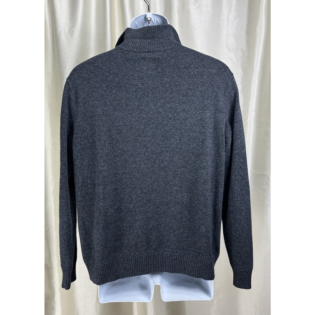 AMERICAN EAGLE Classic Fit Button Front Collar Gray Pullover Sweater Mens Size L