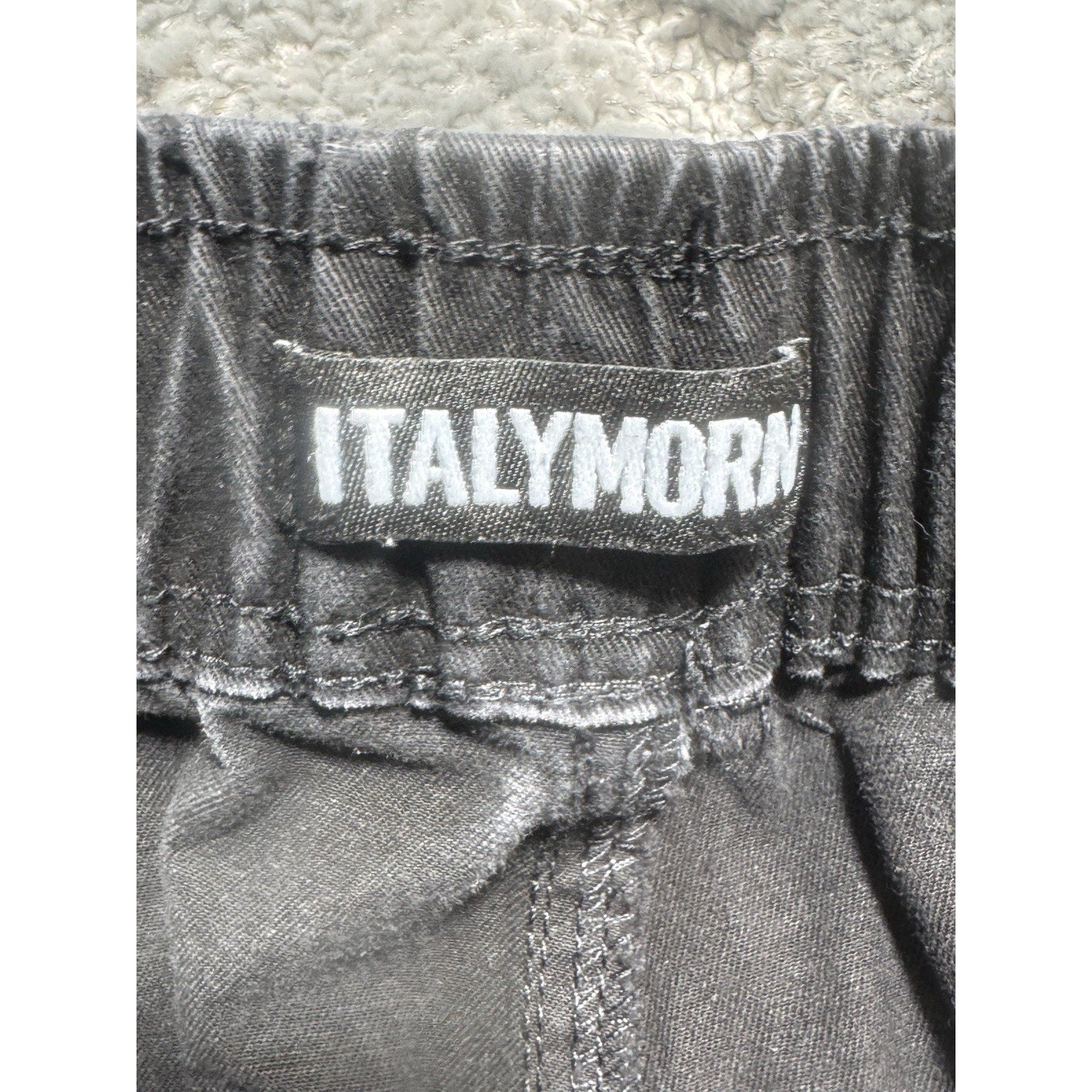Italy Morn Men's Size Chino Jogger Pants Black 30X27