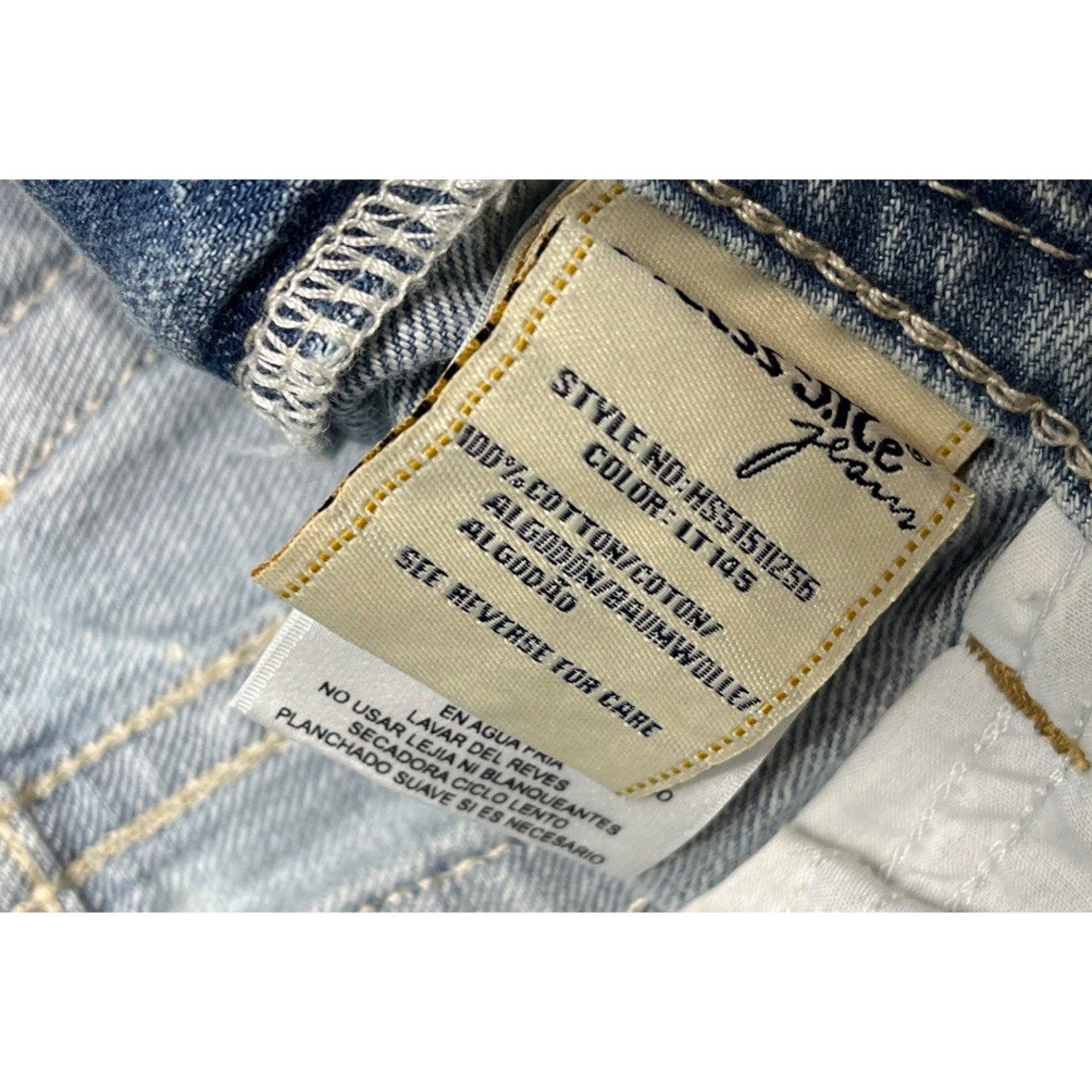 Miss Me highrise mini skirt 26 denim cutoff grunge rock punk