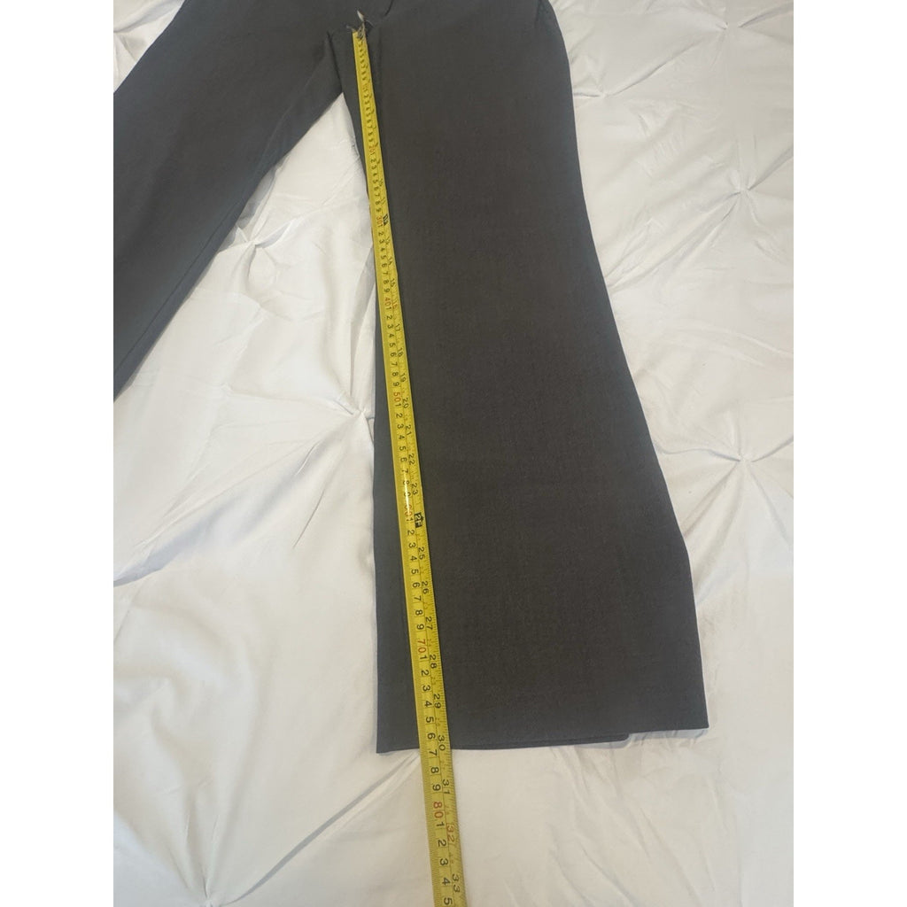 Calvin Klein Modern Fit Pants Womens 8 Gray Career Dress Trousers Stretch Wide
