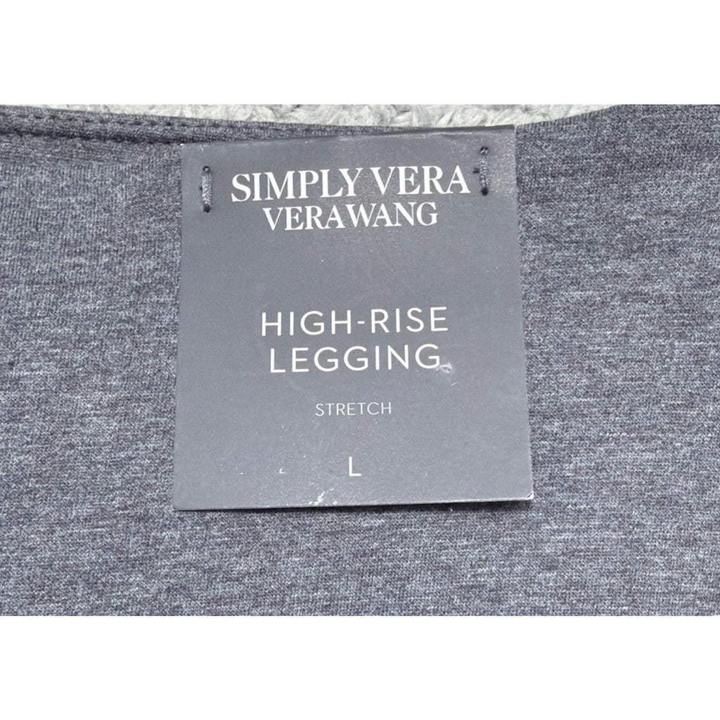 Simply Vera Vera Wang Grey Heather Live-In High Rise Legging - Size L NWT
