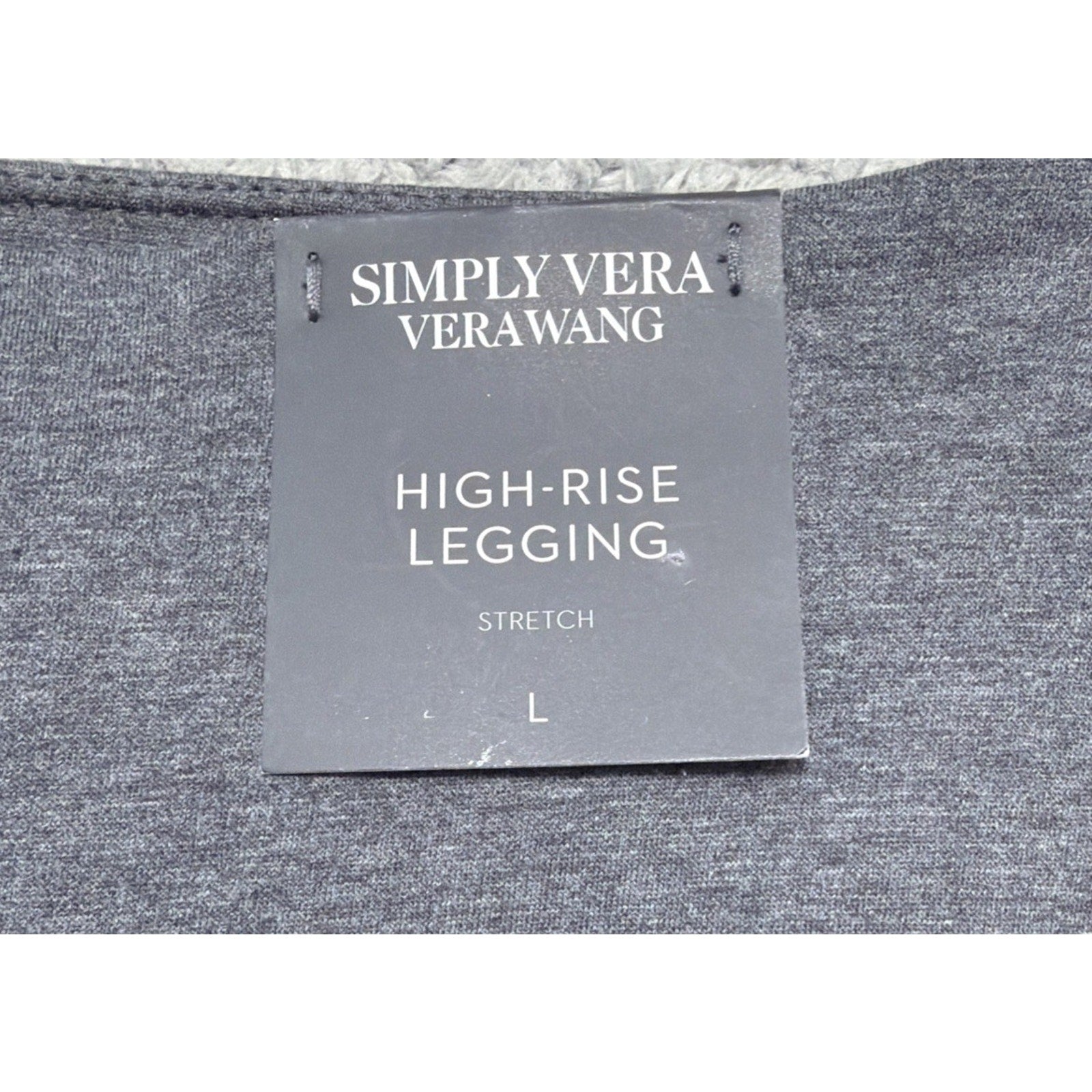 Simply Vera Vera Wang Grey Heather Live-In High Rise Legging - Size L NWT