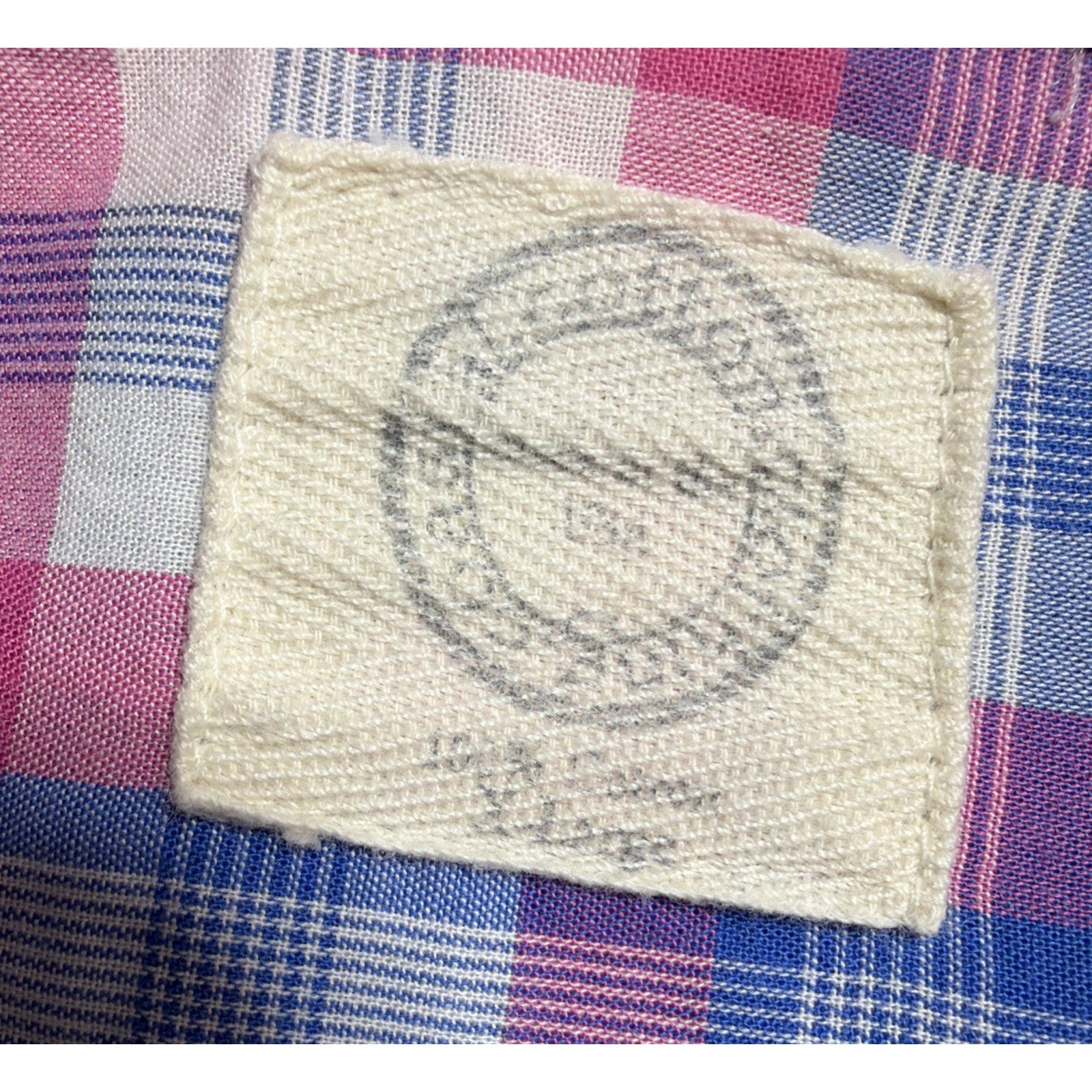 Mens Coastal Cotton LS Button Down Plaid Shirt XL Preppy Casual Beach