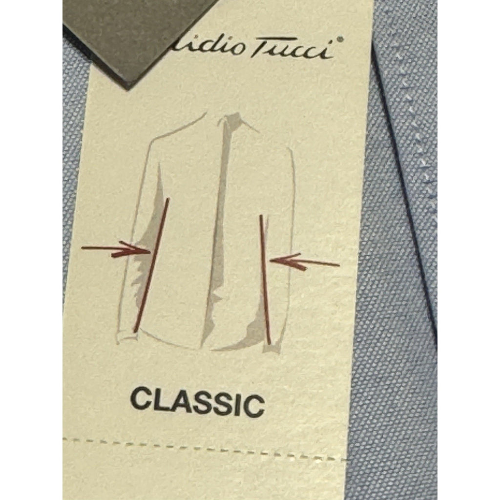 El Corte Inglés Emidio Tucci Men’s Blue Dress Shirt Size 9 Classic Fit Button 5X