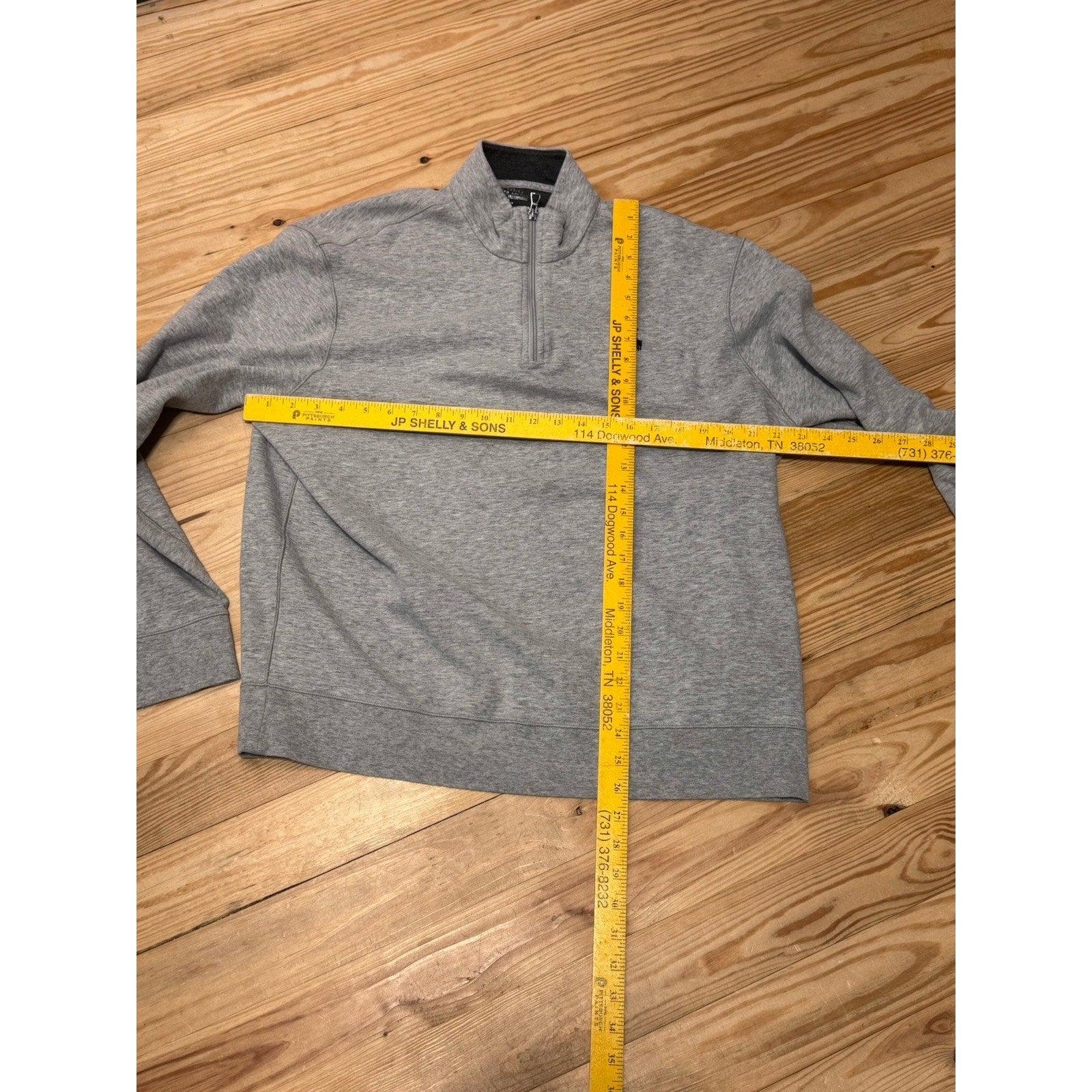 Polo Ralph Lauren 1/4 Zip Long Sleeve Heather Gray Pullover Men’s Size XL