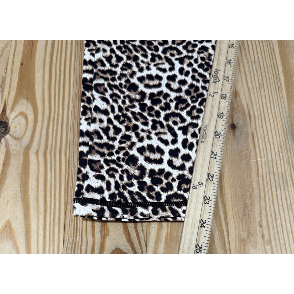 Zyia Active Womens 16-18 Leopard Print Scrunchy What 7/8 Leggings Stretch New